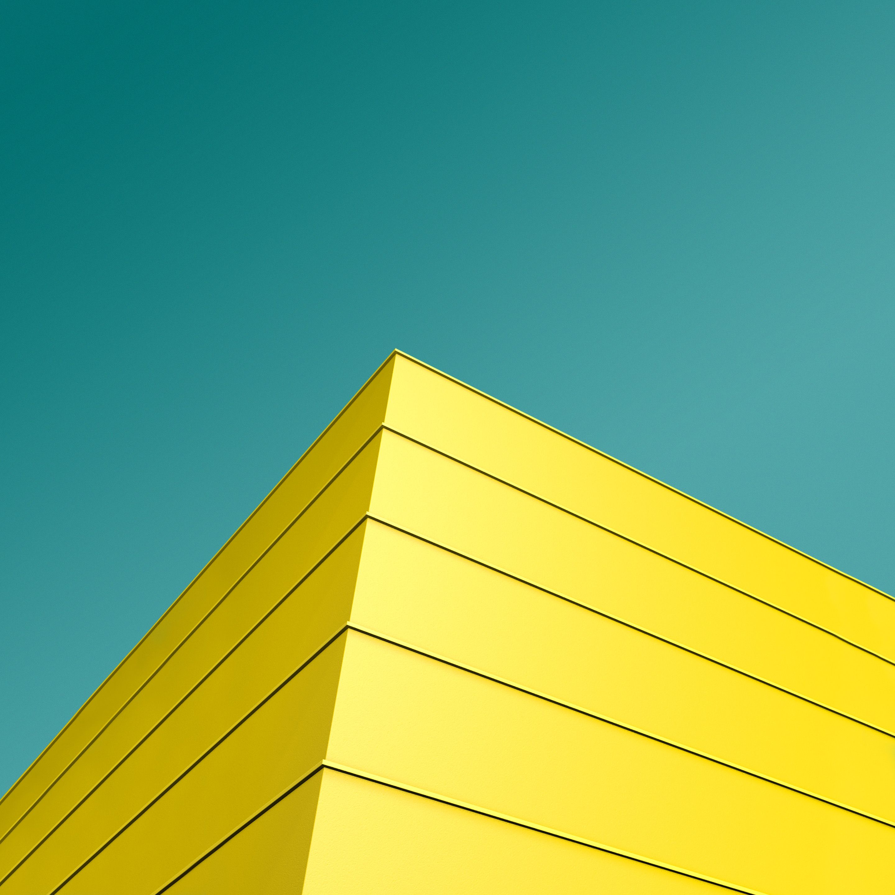 현대 노란색 벽지,푸른,노랑,초록,낮,선
