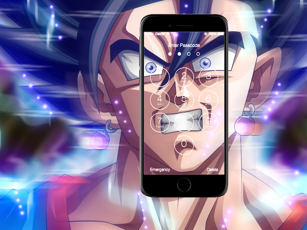 dragon ball z lock screen wallpaper,anime,selfie,technology,fictional character,photography