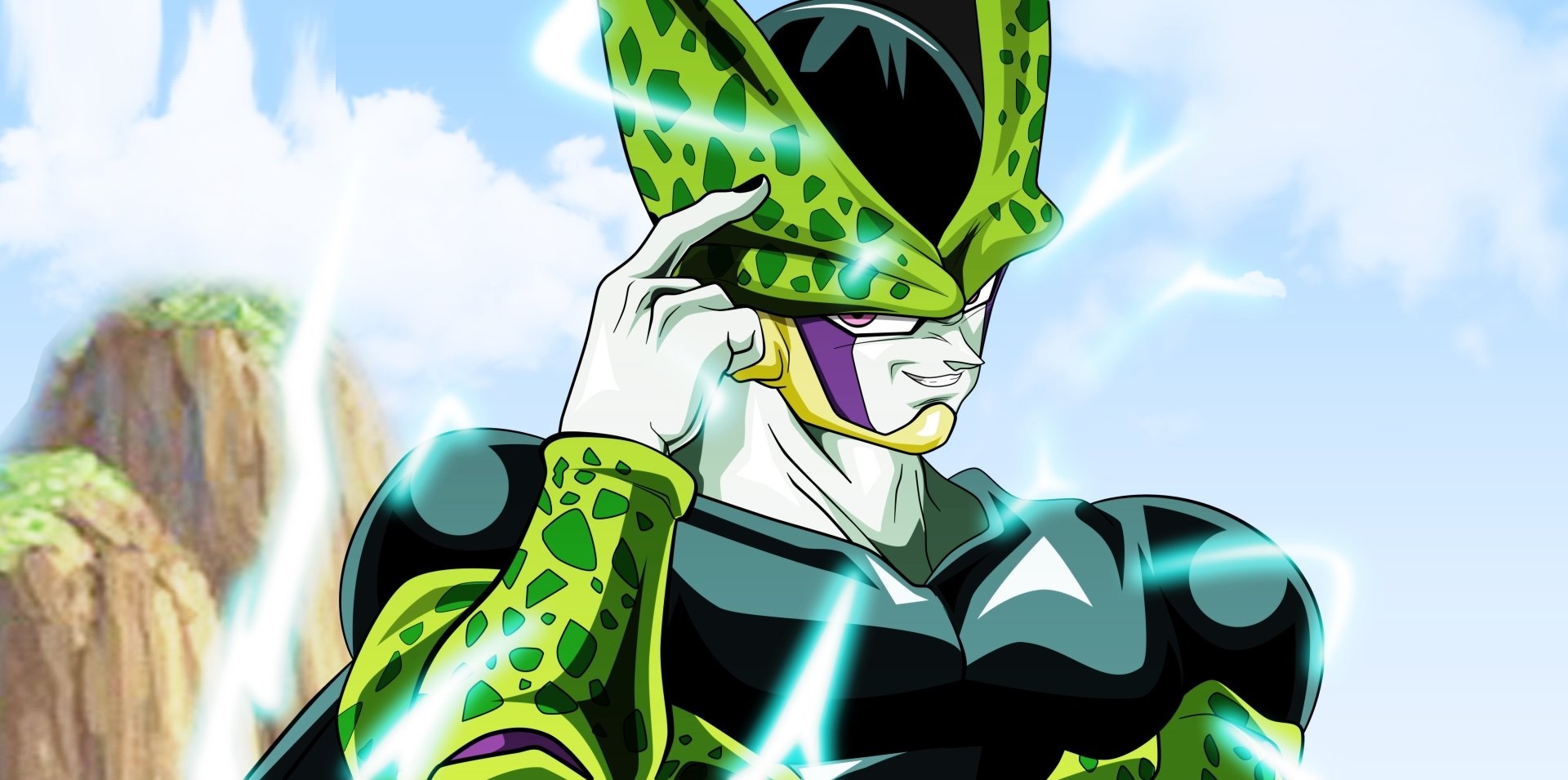 dbz cell wallpaper,héroe,personaje de ficción,linterna verde,ficción,superhéroe