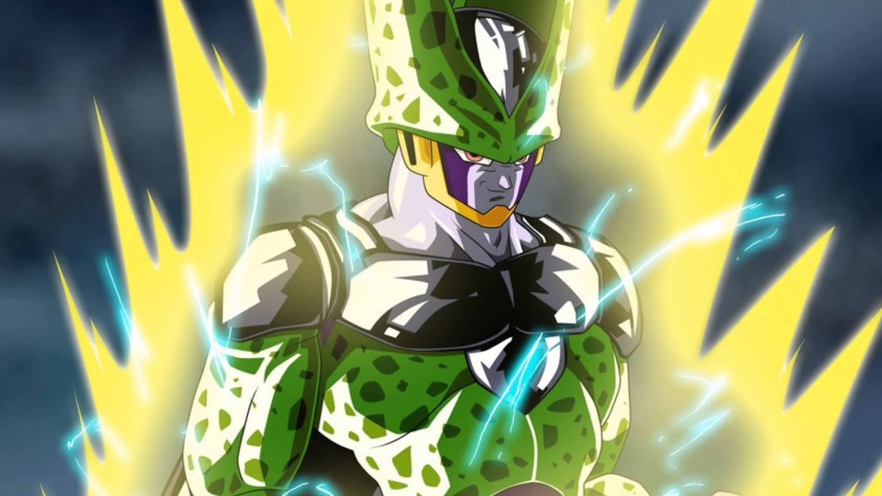 dbz cell wallpaper,anime,personaje de ficción,esfera del dragón,héroe,animación