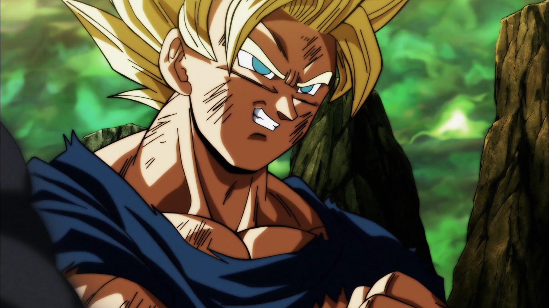 fond d'écran goku ssj2,dessin animé,anime,oeuvre de cg,personnage fictif,dragon ball