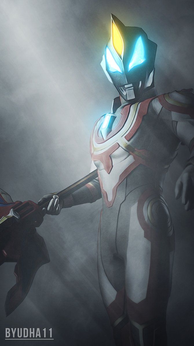 wallpaper ultraman zero,helmet,illustration,fictional character,cg artwork,knight