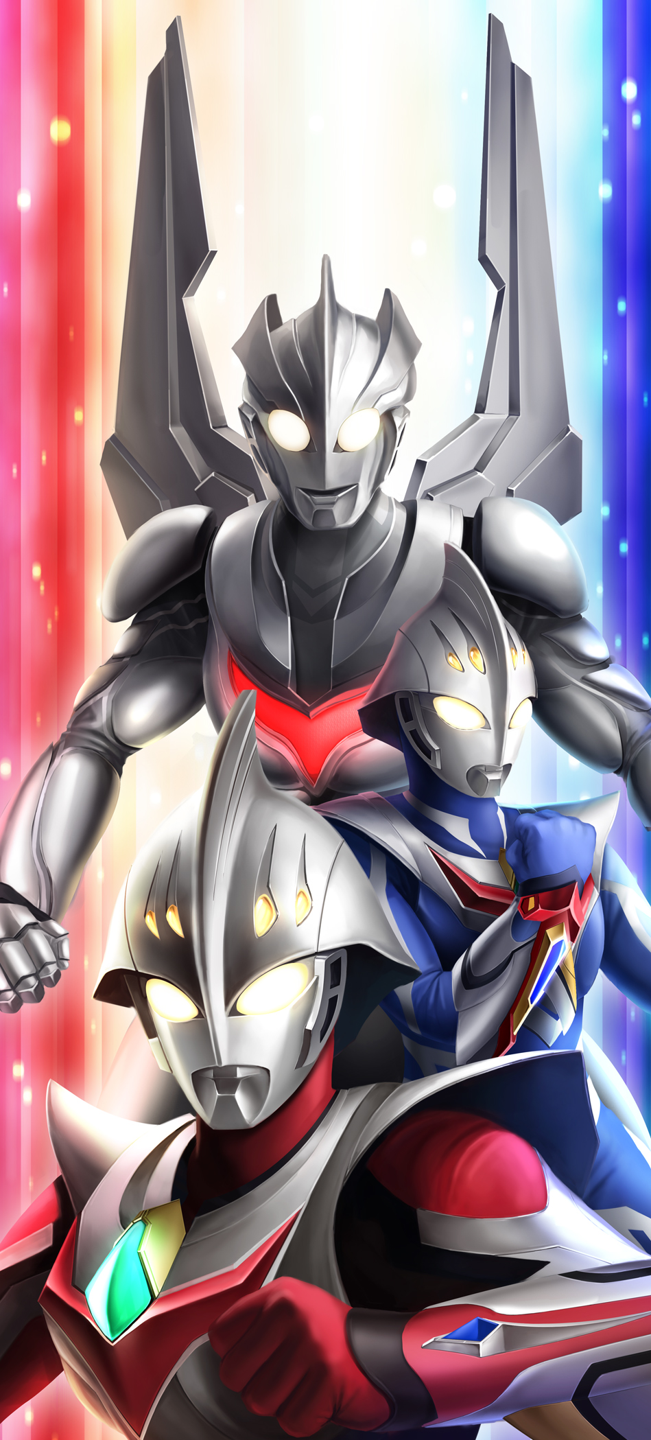 wallpaper ultraman zero,cartoon,fictional character,anime,hero,cg artwork