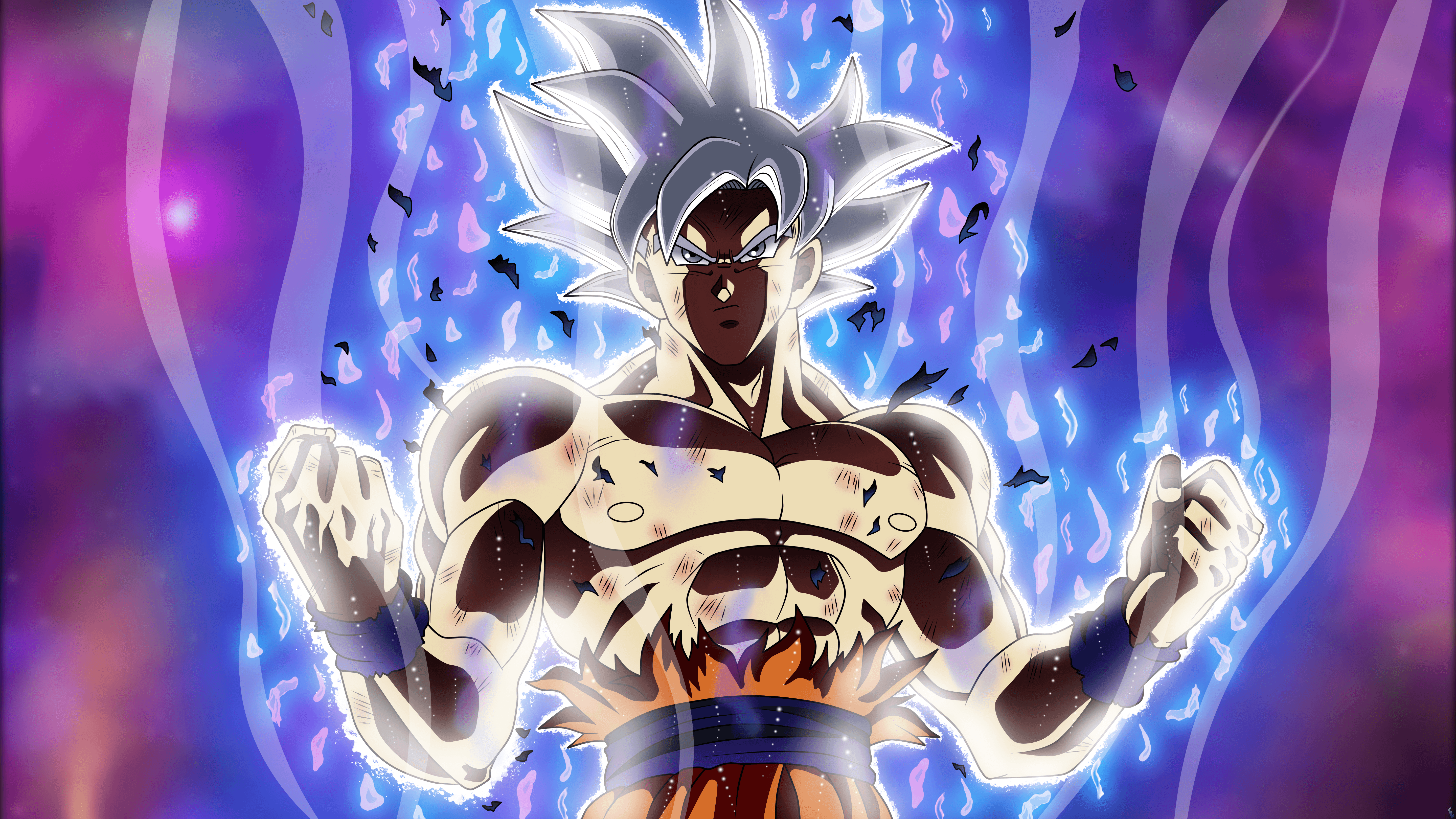 san goku tapete,anime,cg kunstwerk,fraktale kunst,illustration,grafikdesign