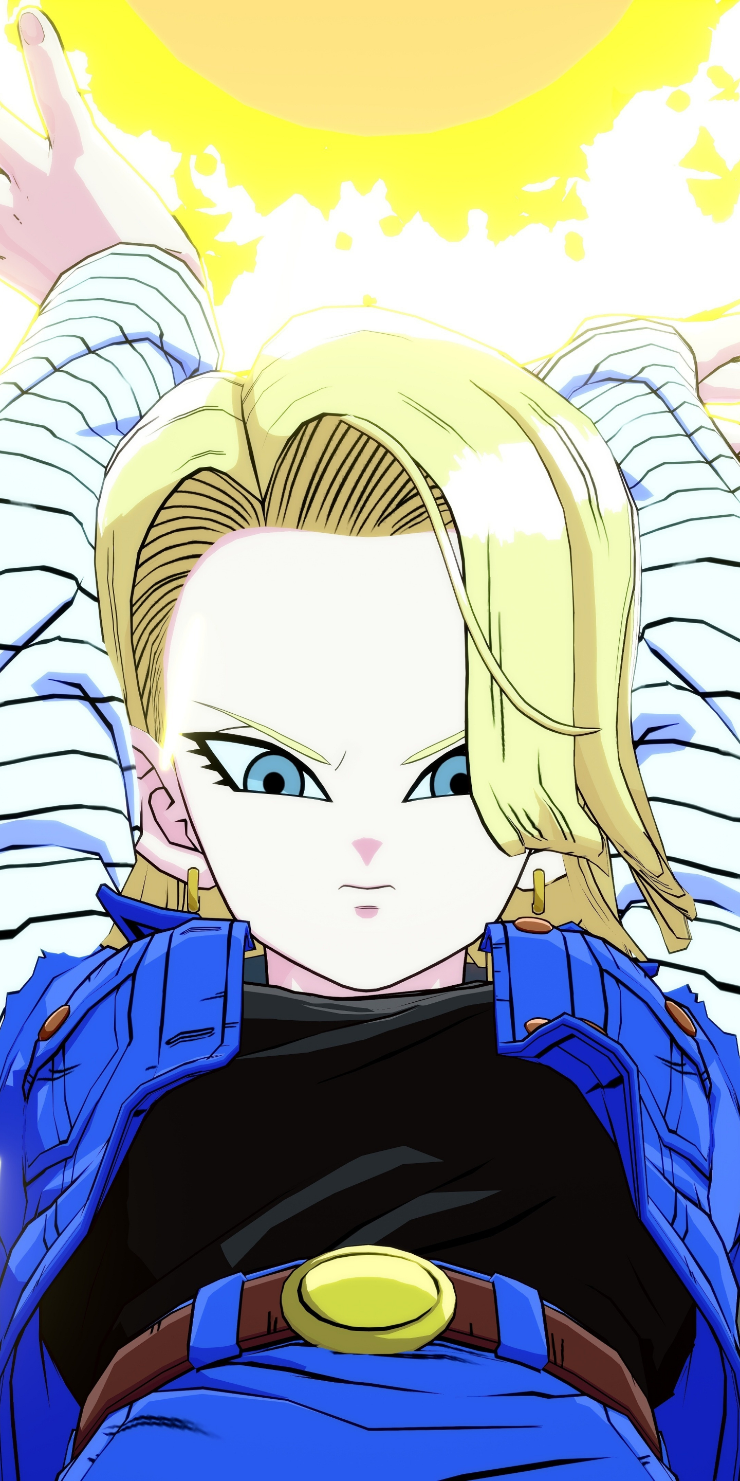 fond d'écran dragon ball samsung,dessin animé,visage,anime,front,oeuvre de cg