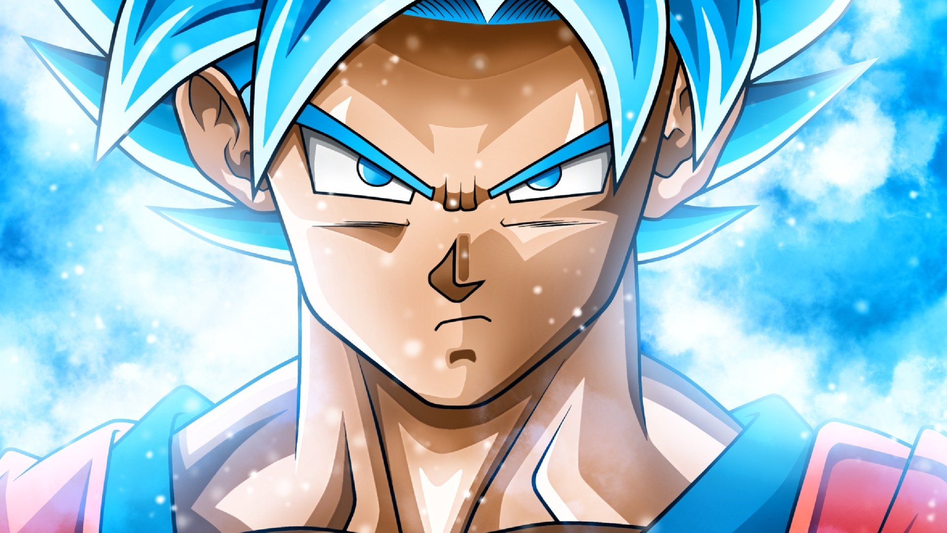 san goku wallpaper,anime,cartoon,cg artwork,fictional character