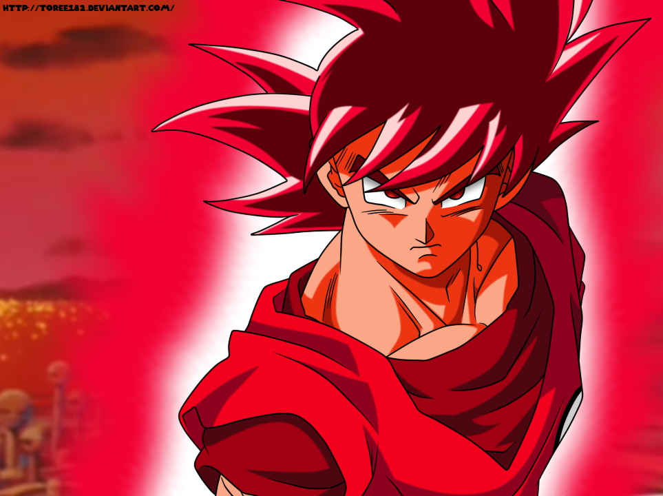 carta da parati san goku,anime,cartone animato,rosso,personaggio fittizio,cg artwork