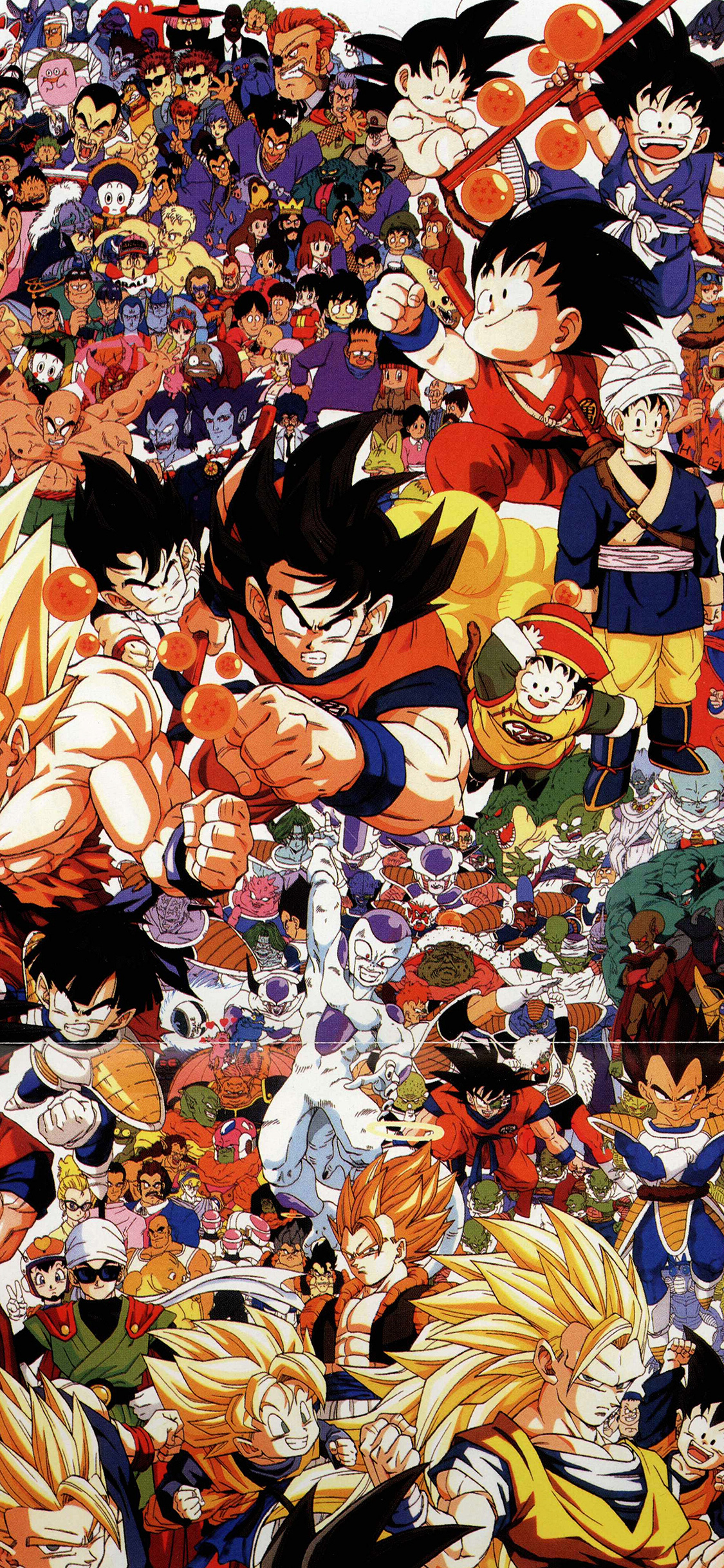 dragon ball wallpaper samsung,anime,cartone animato,cartone animato,collage,sfera del drago