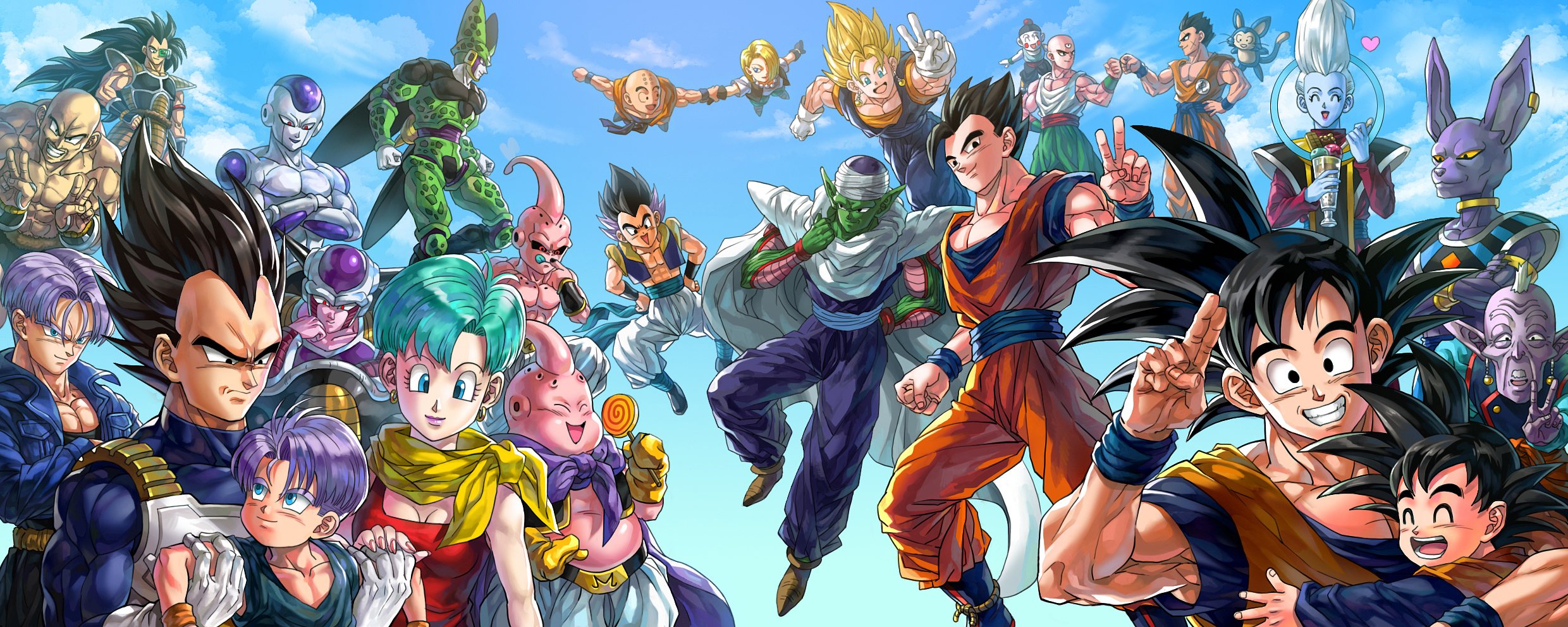 dragon ball z desktop wallpaper,anime,animated cartoon,cartoon,dragon ball,cg artwork