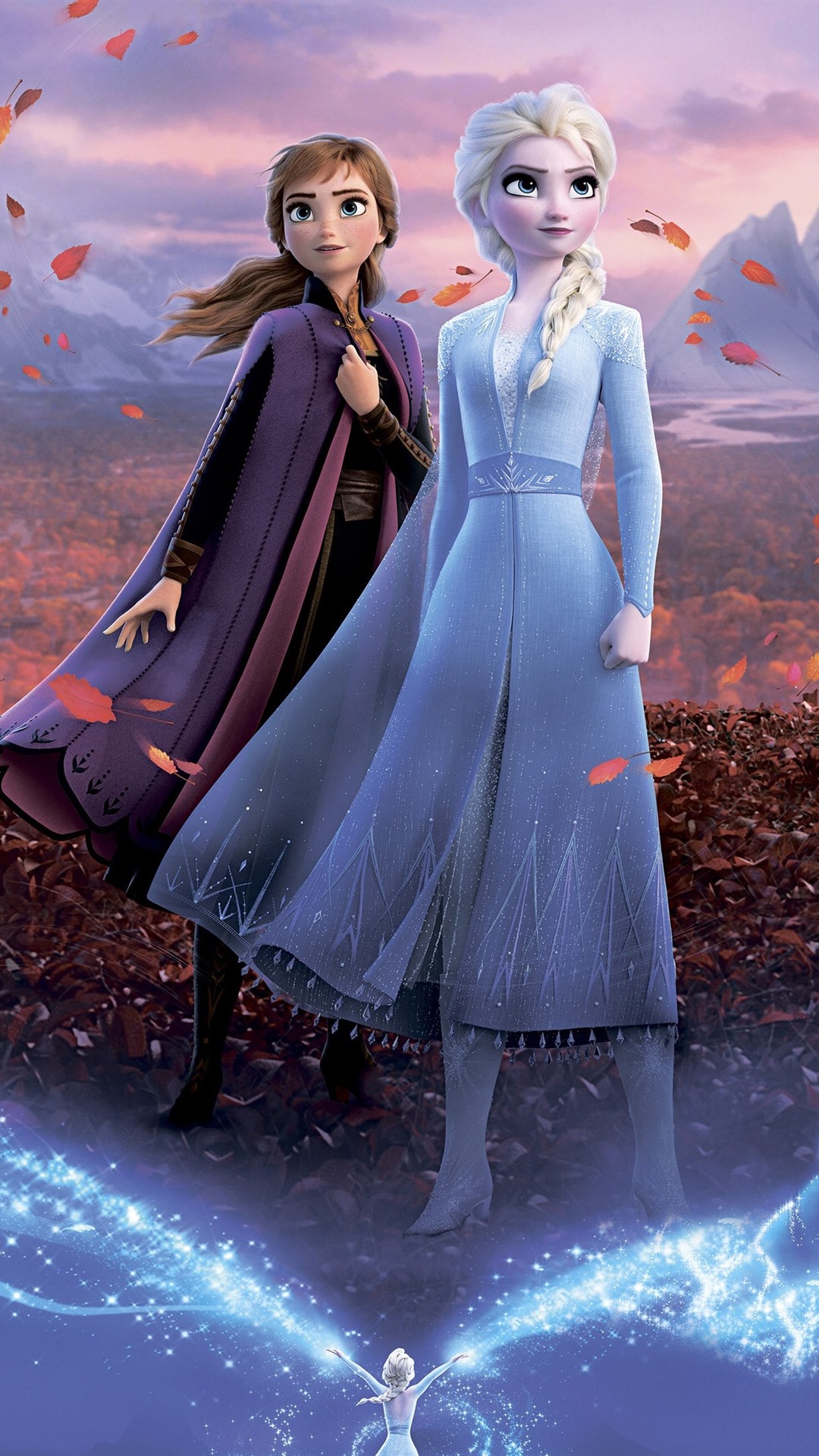 frozen movie wallpaper,cg artwork,sky,fictional character,animated cartoon,animation