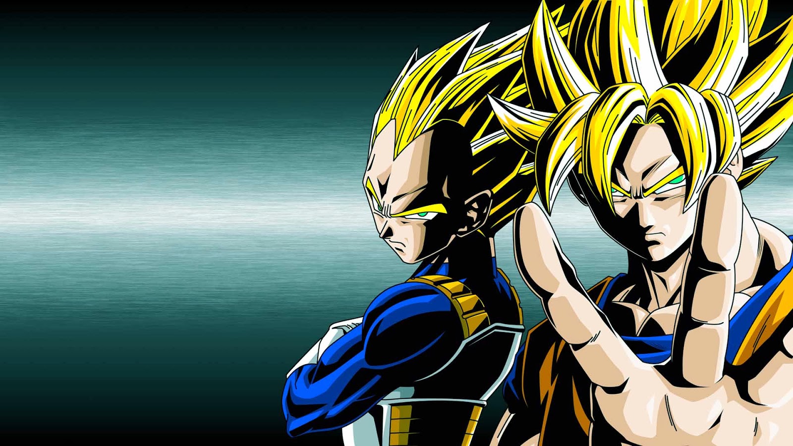 goku vs vegeta wallpaper,anime,cartoon,fictional character,cg artwork,gesture