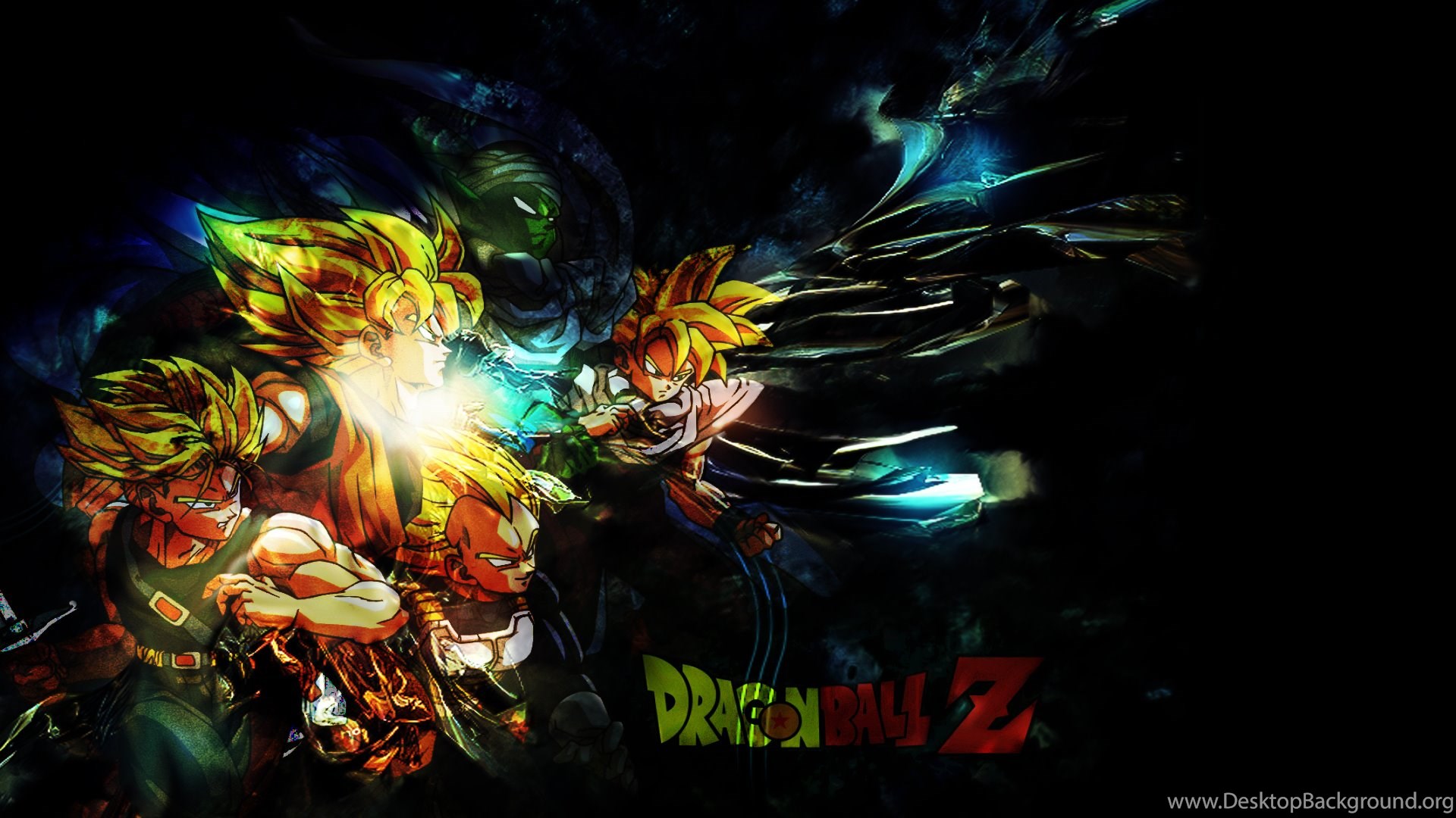 wallpapers hd dragon ball z,graphic design,pc game,fictional character,darkness,cg artwork