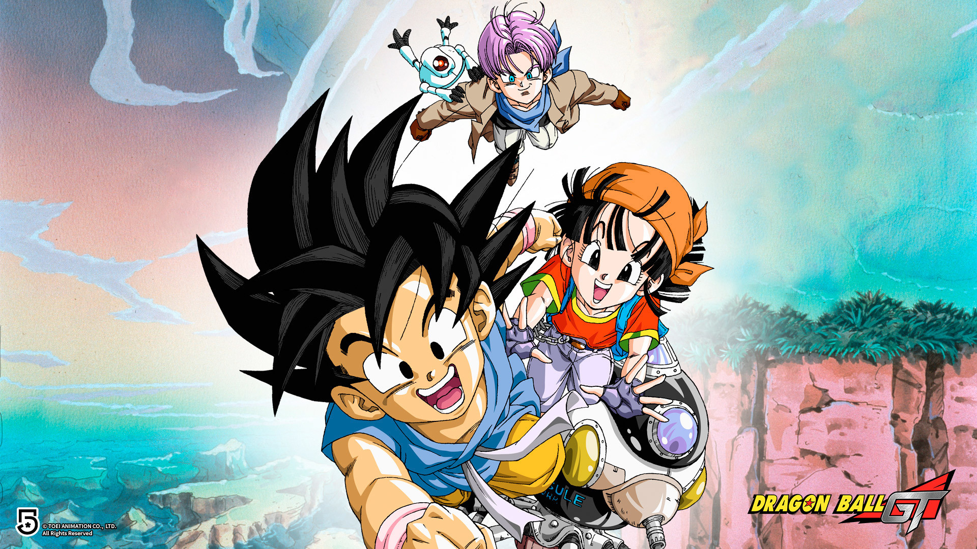 dragon ball wallpaper 1920x1080,karikatur,anime,animierter cartoon,erfundener charakter,dragon ball