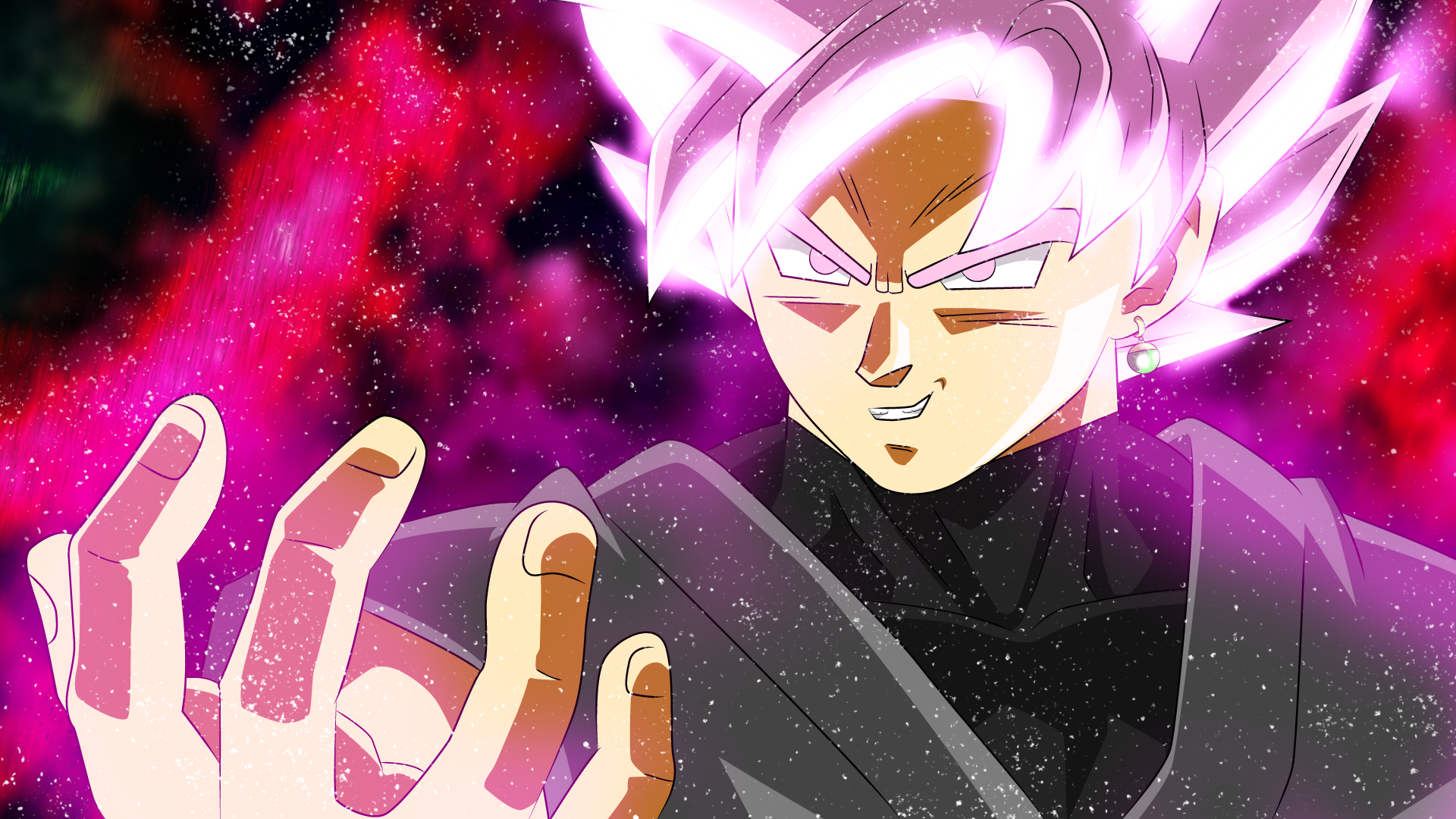 fond d'écran goku noir hd,anime,dessin animé,personnage fictif,dragon ball,ouvrages d'art