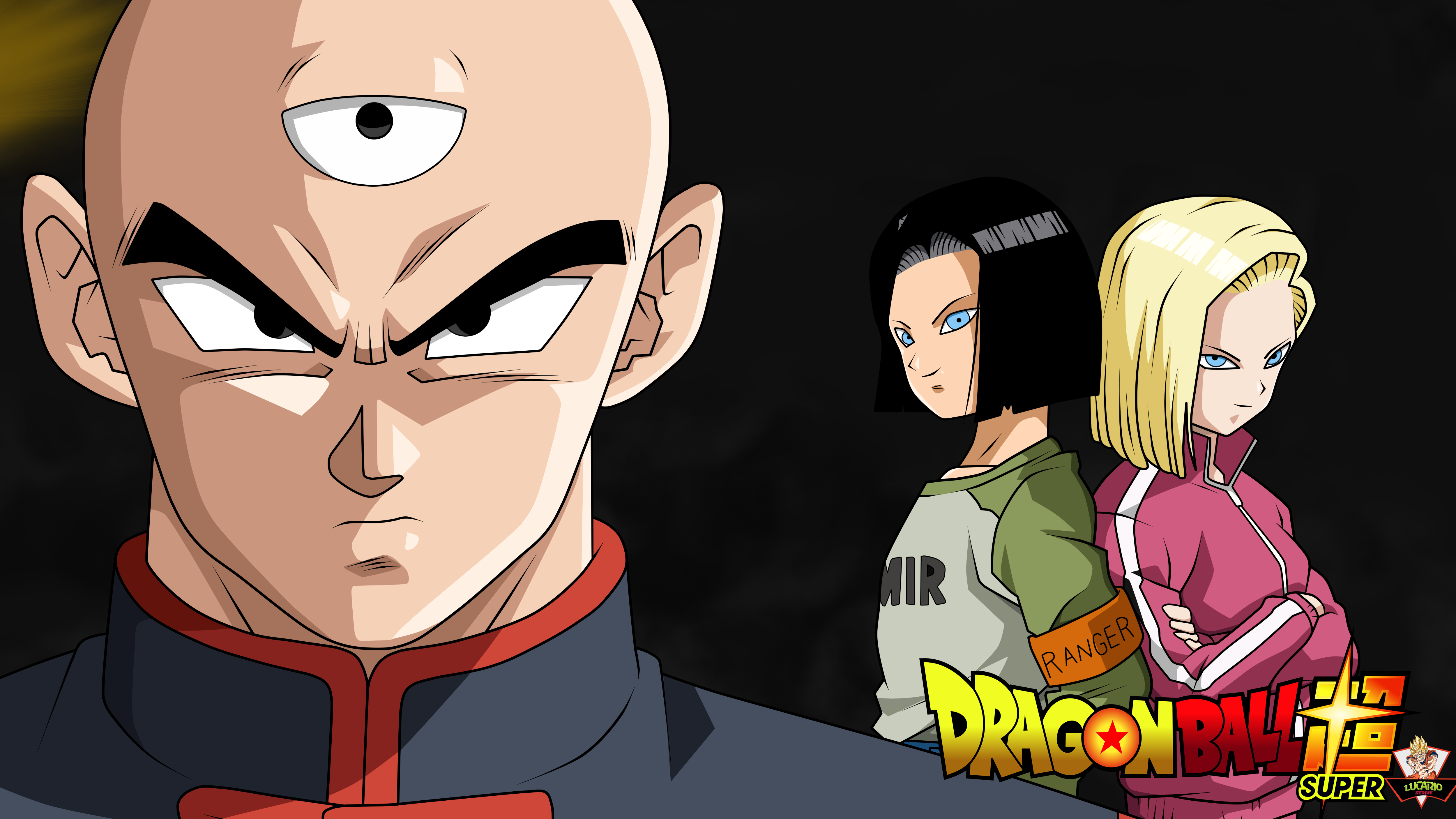 carta da parati dragon ball android,cartone animato,anime,personaggio fittizio,squadra,animazione