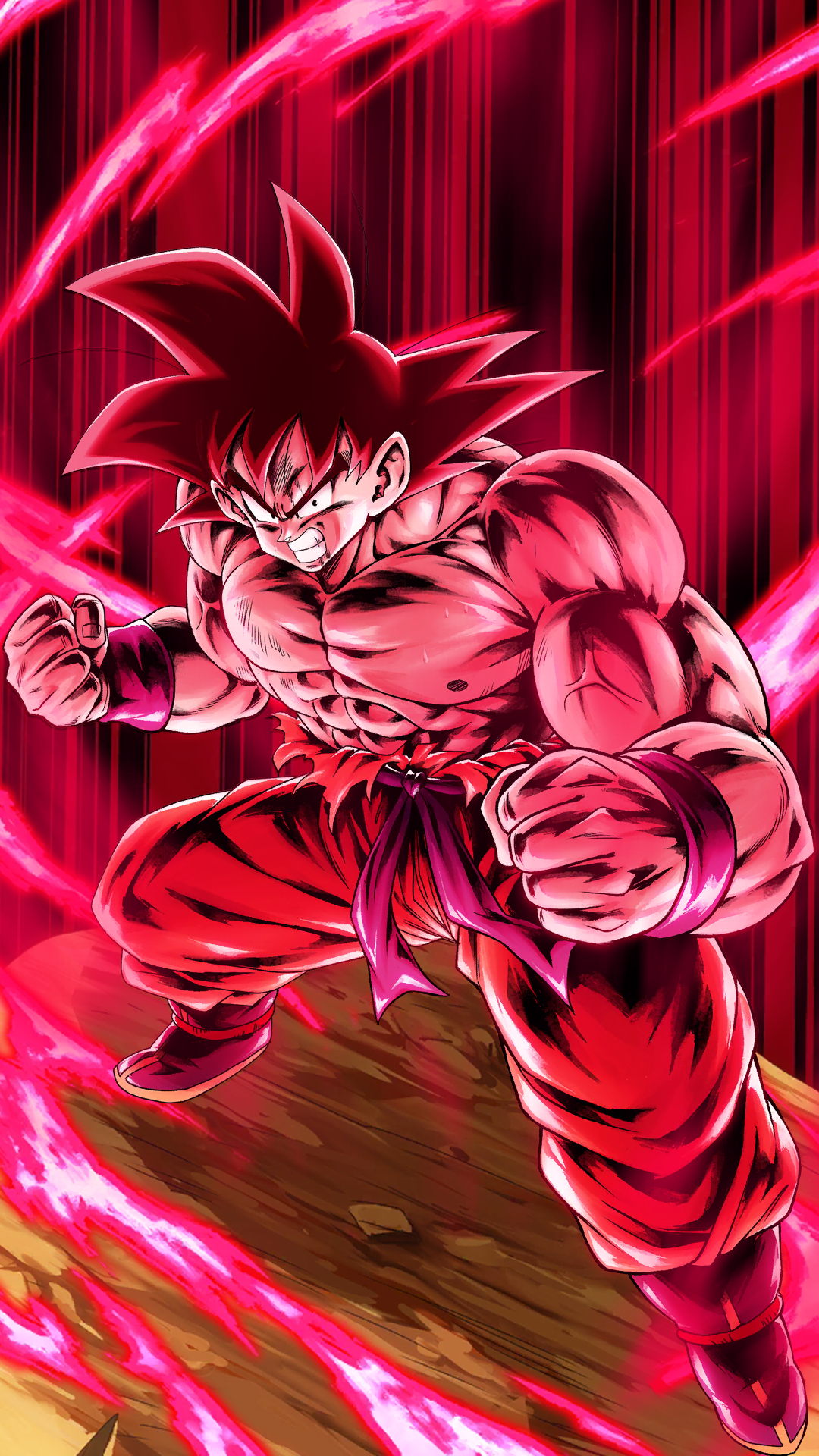 fondo de pantalla de goku kaioken,rojo,rosado,cg artwork,anime,personaje de ficción