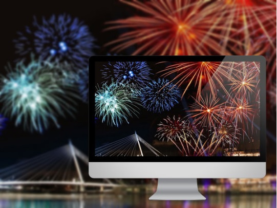 fondo de pantalla menarik,fuegos artificiales,evento,tecnología,año nuevo,cielo