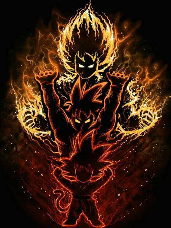 cool goku wallpapers,fictional character,illustration,darkness,graphic design,demon