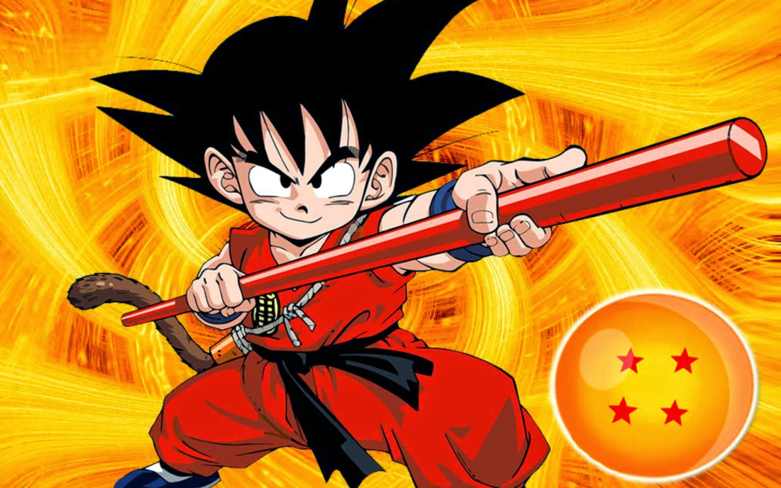 kid goku wallpaper,cartoon,anime,dragon ball,fictional character,illustration