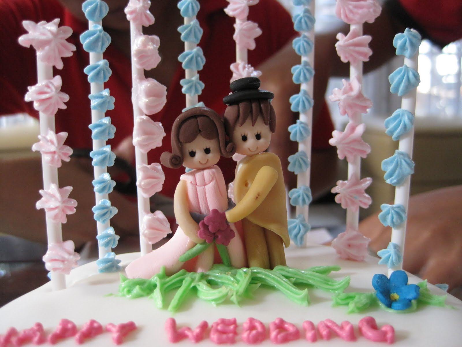 結婚記念日のケーキの壁紙,ケーキ飾る,砂糖ペースト,ケーキ,アイシング,フォンダン