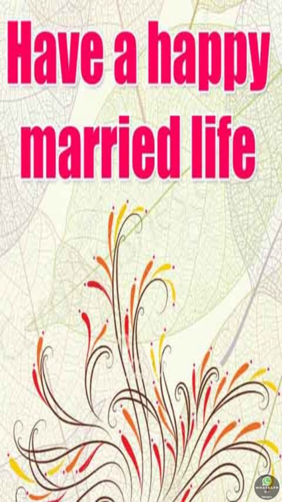 happy married life wallpaper,text,botany,font,floral design,plant