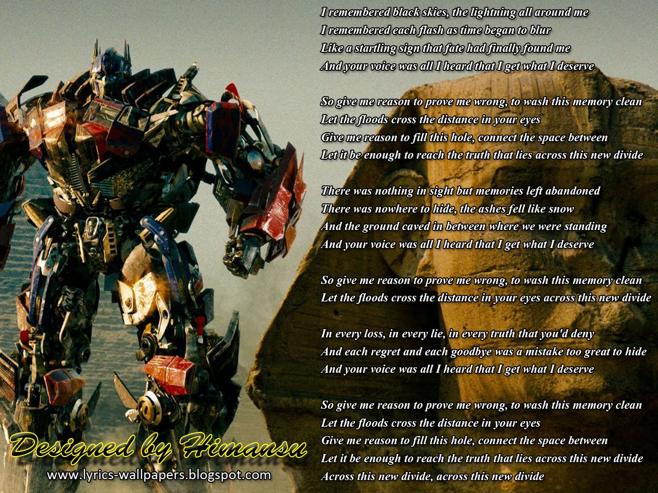 new song wallpaper,transformers,fictional character,mecha,font,megatron