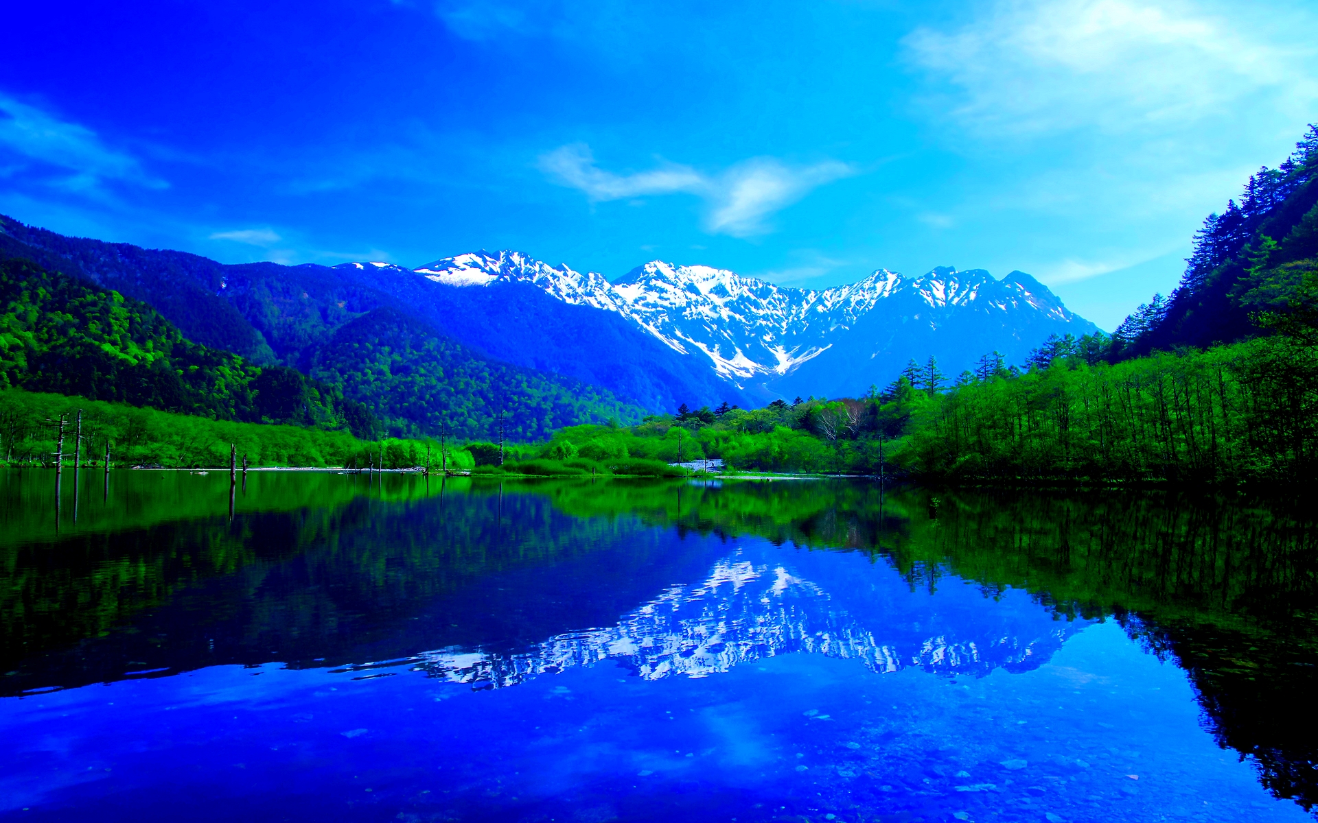 wallpaper pic download,nature,natural landscape,reflection,blue,sky