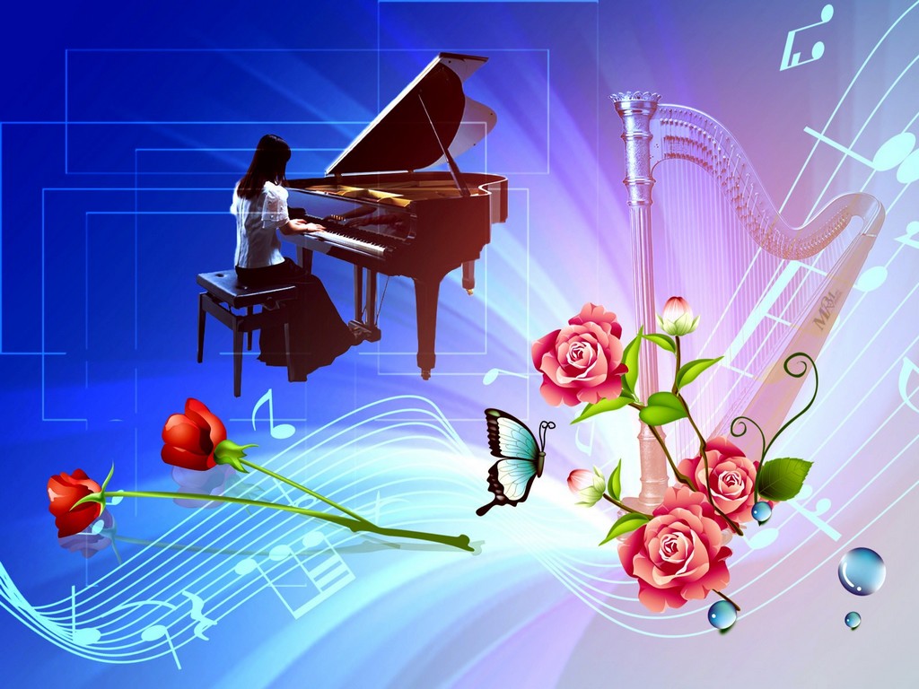 mp3 wallpaper,pianist,musician,graphic design,musical instrument,technology