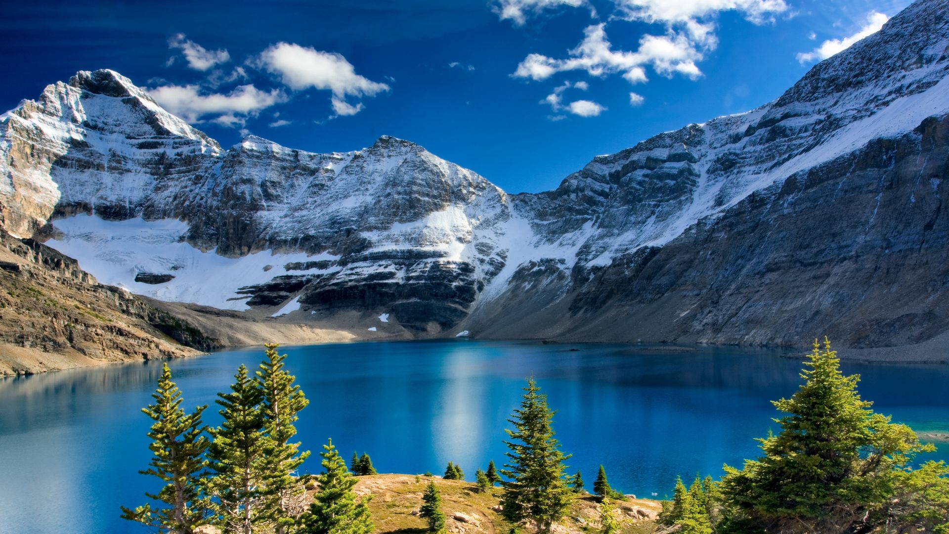 sfondi per scenari hd 1080p,montagna,paesaggio naturale,natura,cielo,lago glaciale