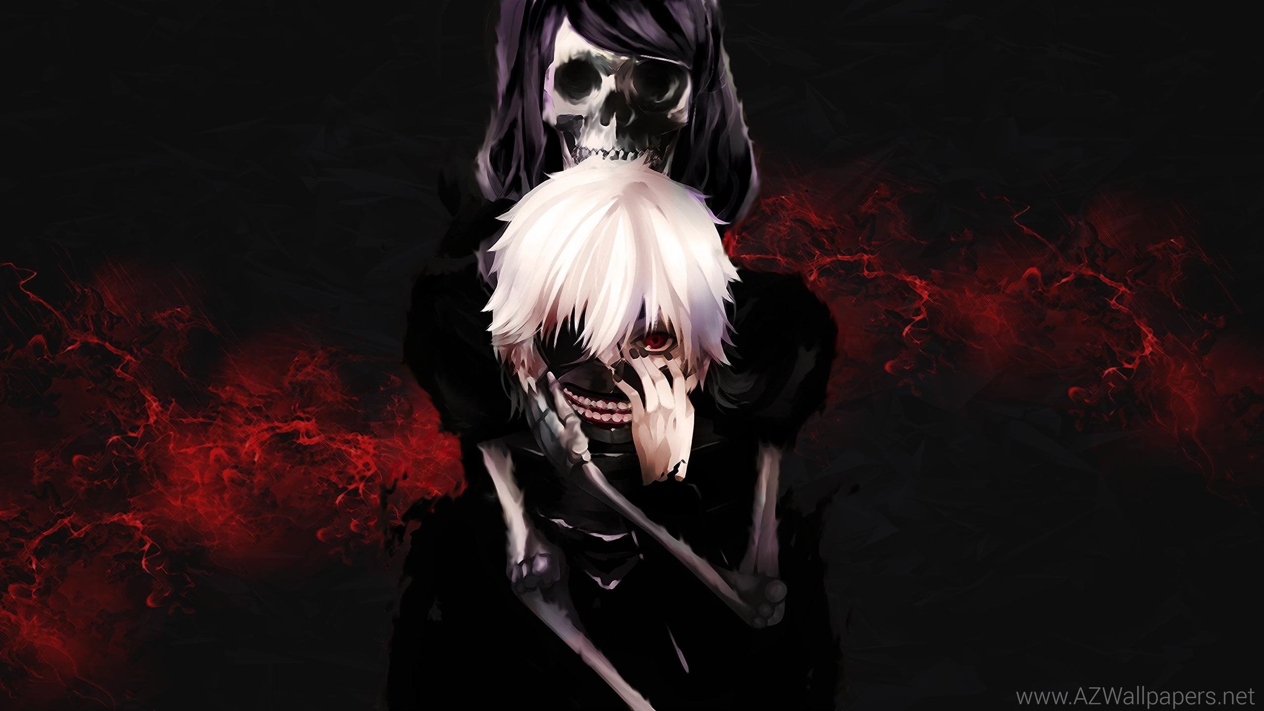 wallpaper tokyo ghoul android,darkness,cg artwork,anime,font,goth subculture