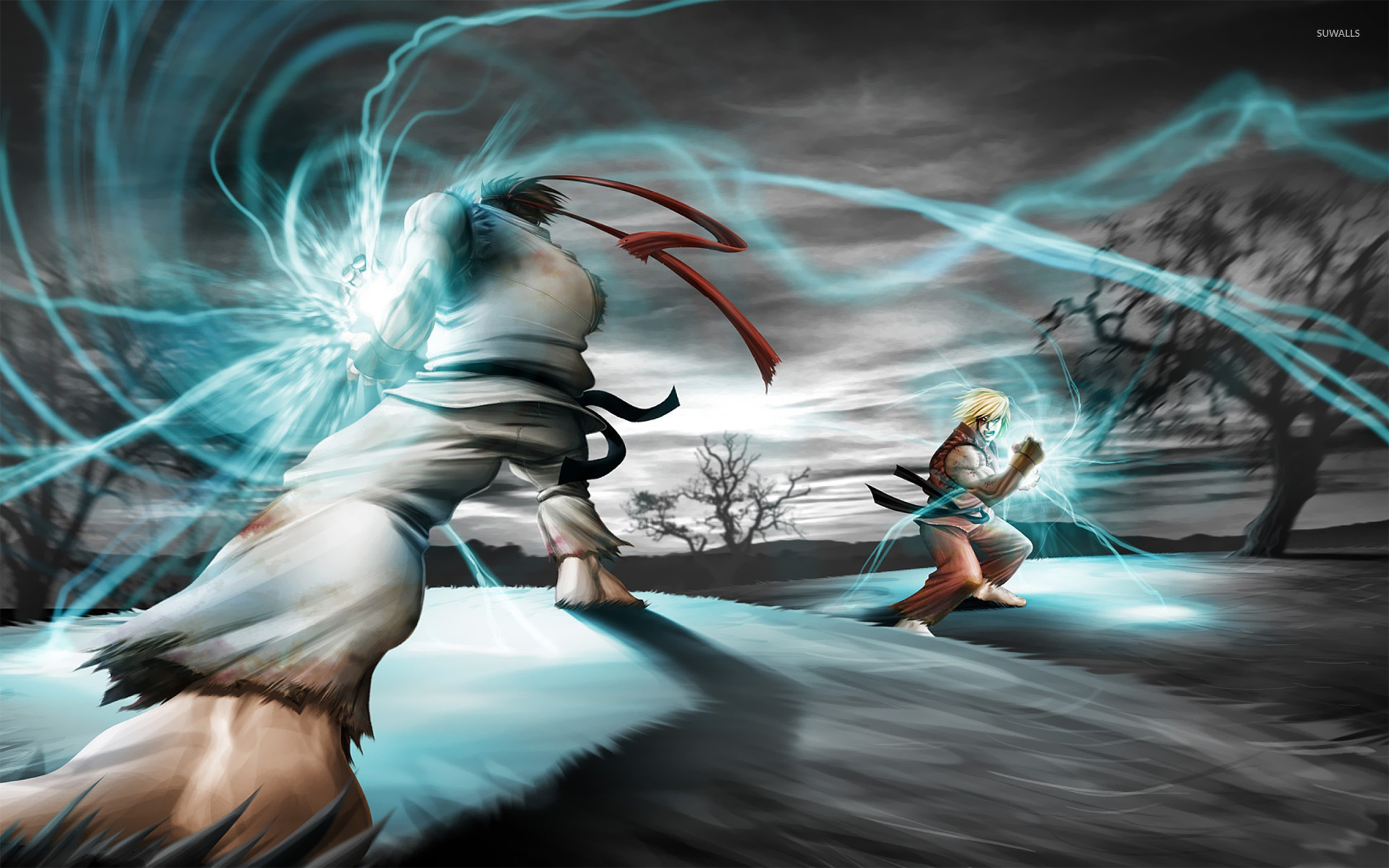 ryu street fighter wallpaper,cg artwork,illustration,fictional character,mythology,games