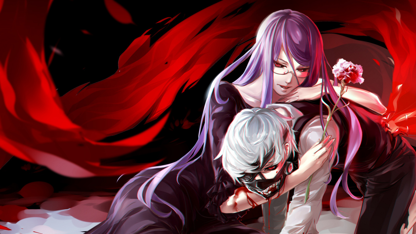 tokyo ghoul wallpaper 1080x1920,cg artwork,anime,cartoon,fictional character,black hair