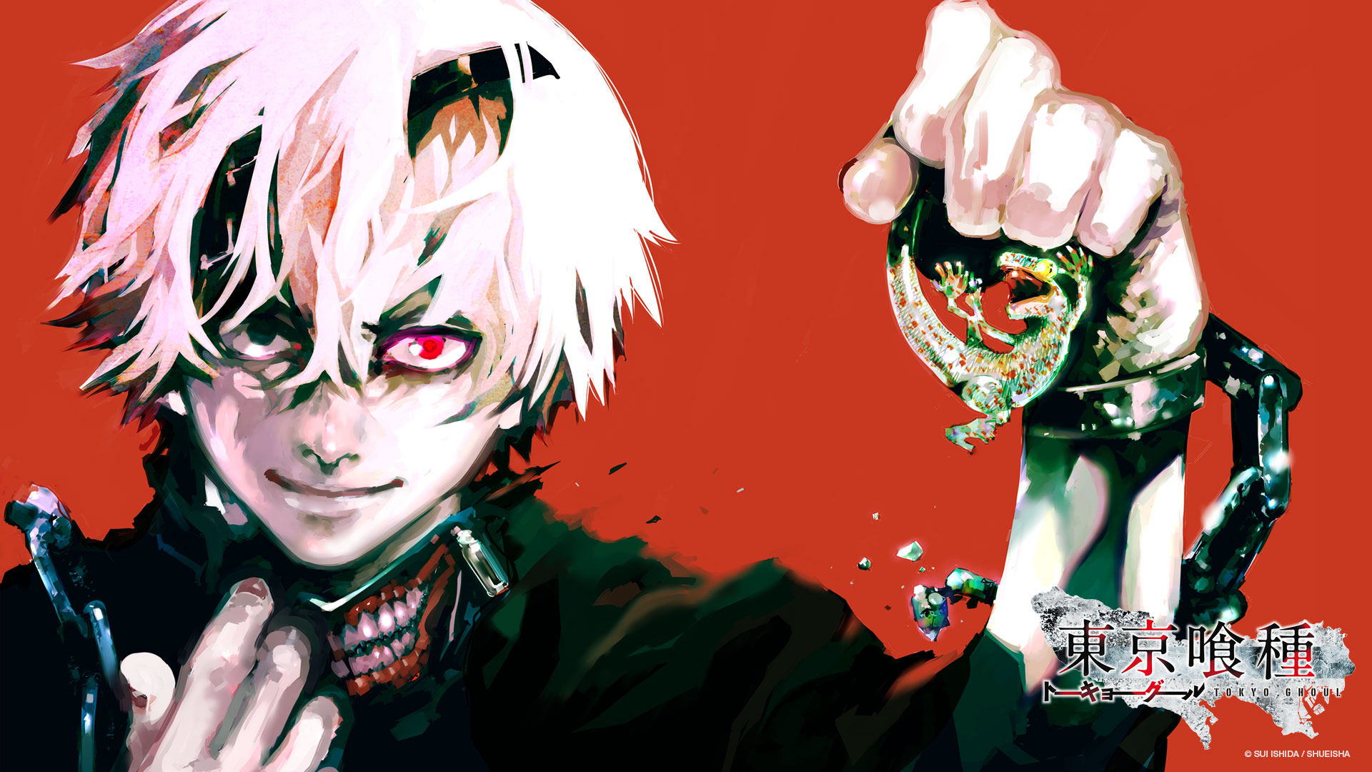 carta da parati manga tokyo ghoul,anime,cartone animato,personaggio fittizio,capelli neri,illustrazione