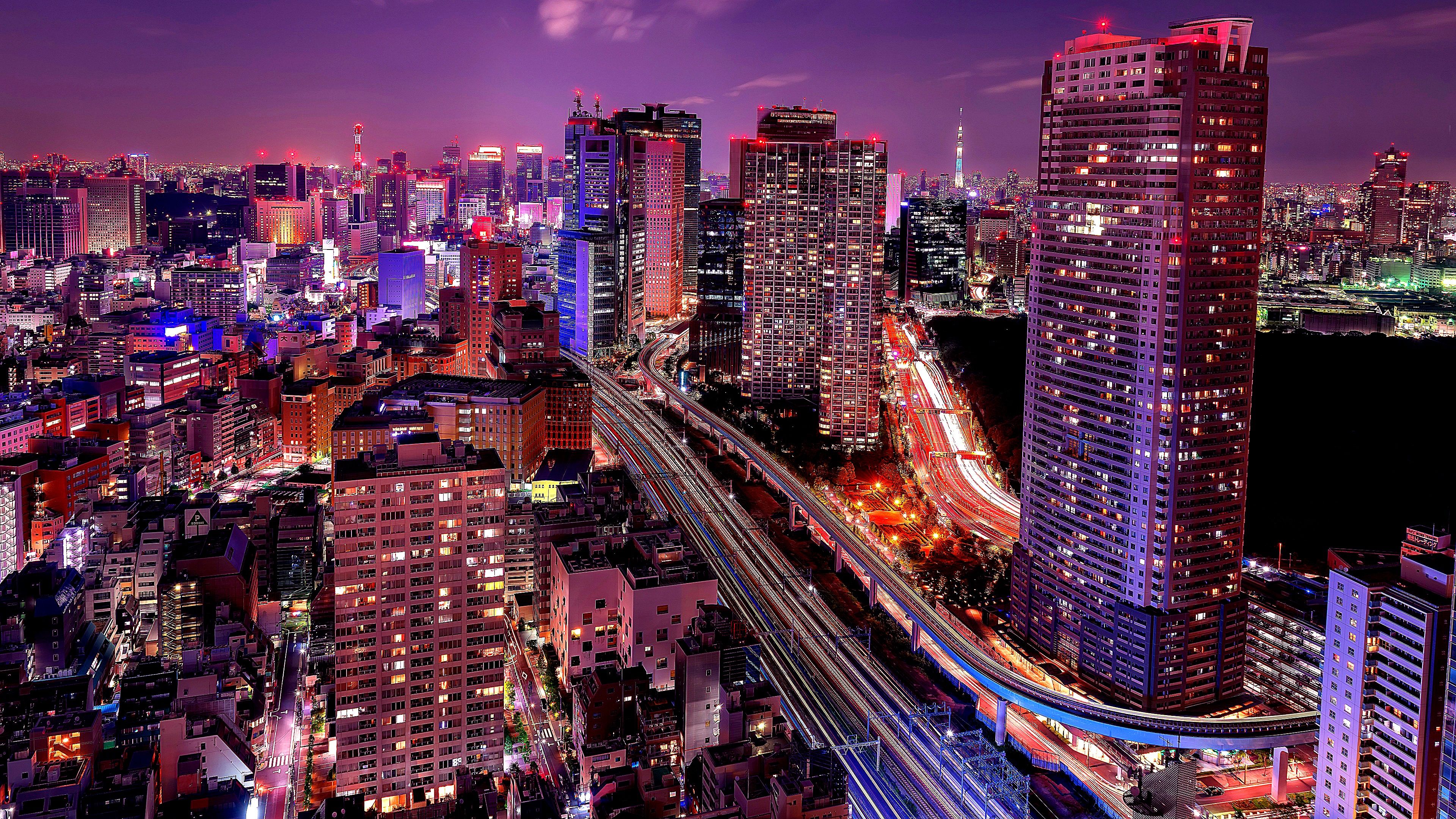 tokyo wallpaper 4k,cityscape,city,metropolitan area,metropolis,skyscraper