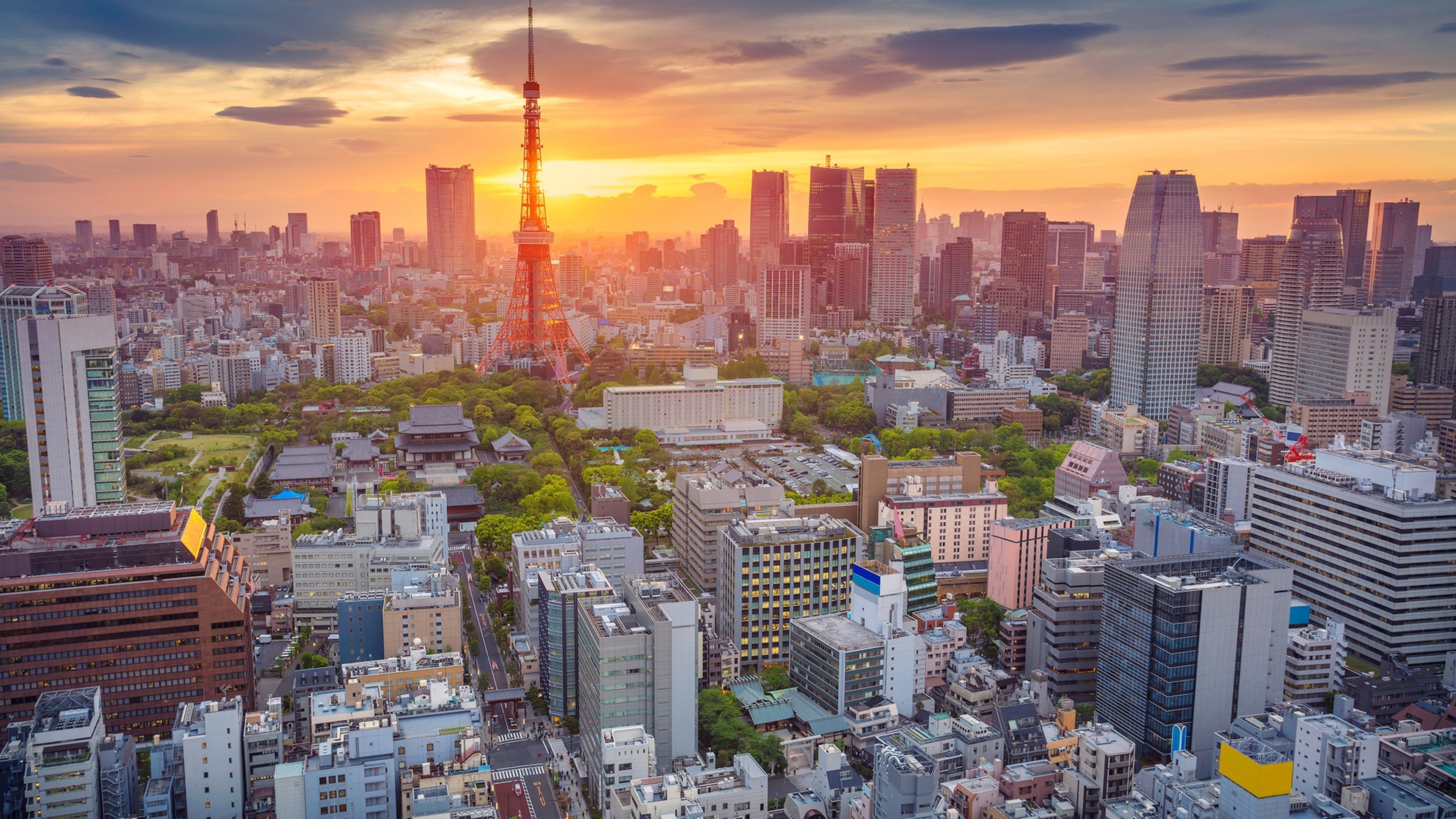 fond d'écran tokyo 4k,paysage urbain,ville,zone métropolitaine,zone urbaine,horizon