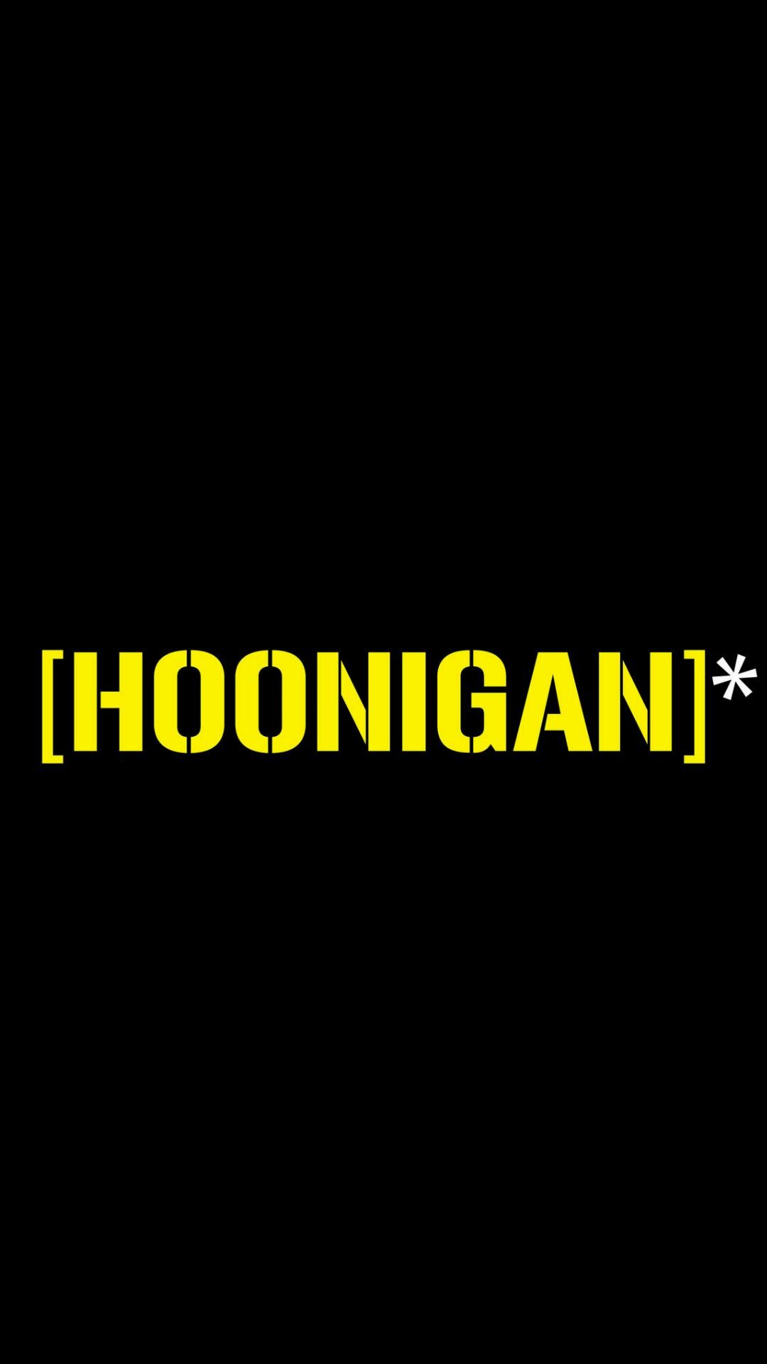 hoonigan iphone wallpaper,text,black,font,yellow,logo