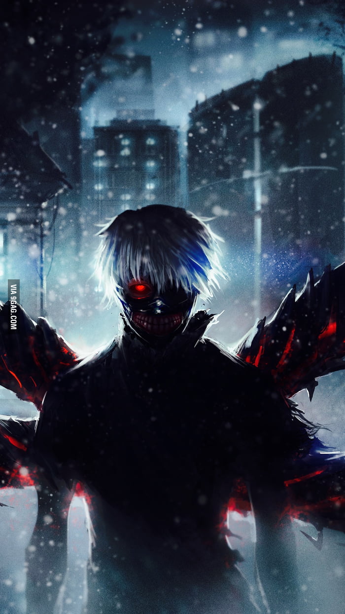 carta da parati kaneki android,anime,buio,gioco per pc,personaggio fittizio,cg artwork