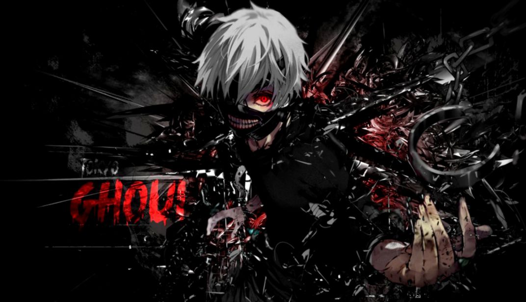 tokyo ghoul fondo de pantalla 1080p,anime,cg artwork,oscuridad,ficción,diseño gráfico