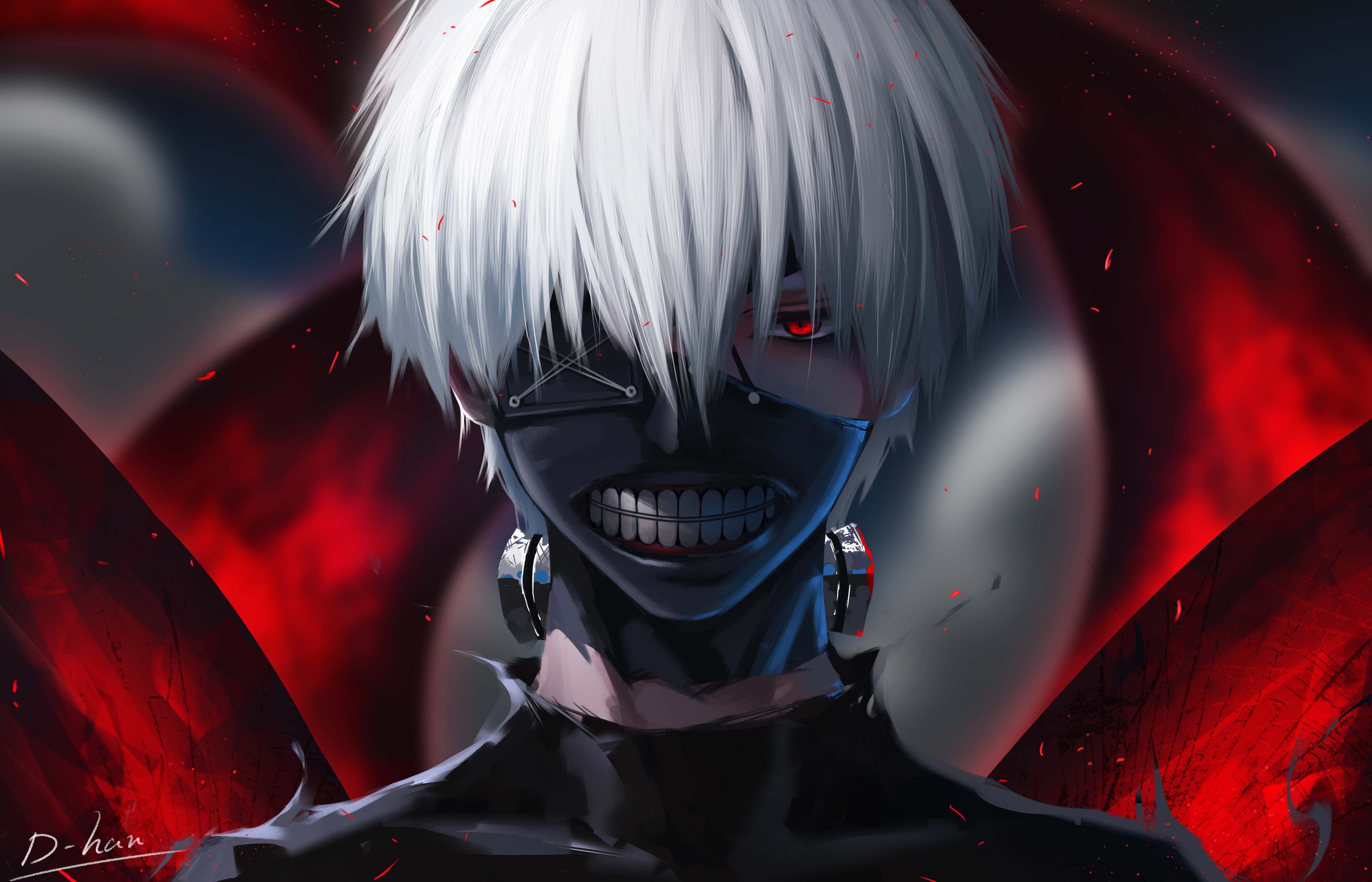 tokyo ghoul fondo de pantalla 1080p,anime,cg artwork,personaje de ficción,animación,espacio