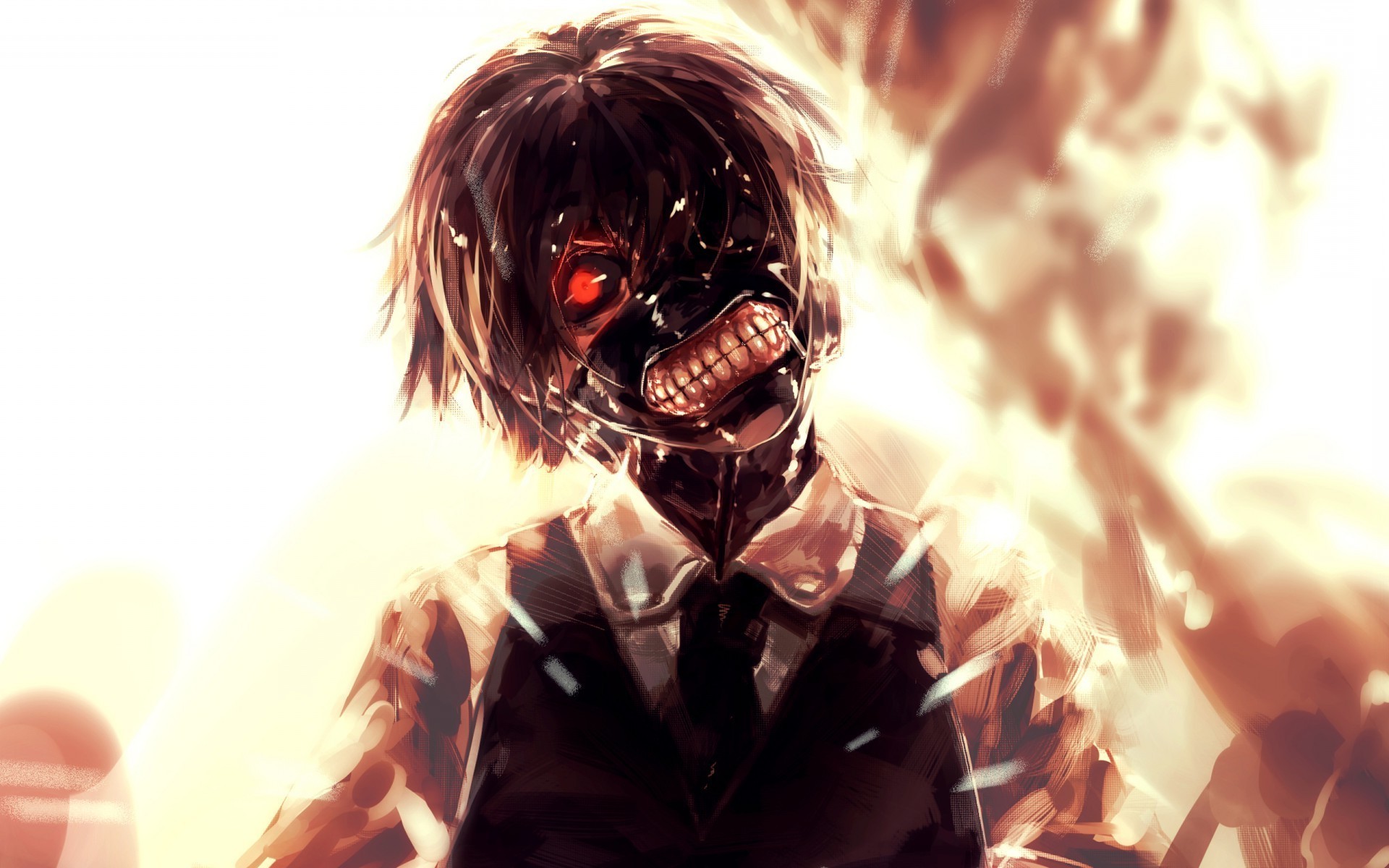 tokyo ghoul desktop wallpaper,fictional character,personal protective equipment,fiction,anime,cg artwork