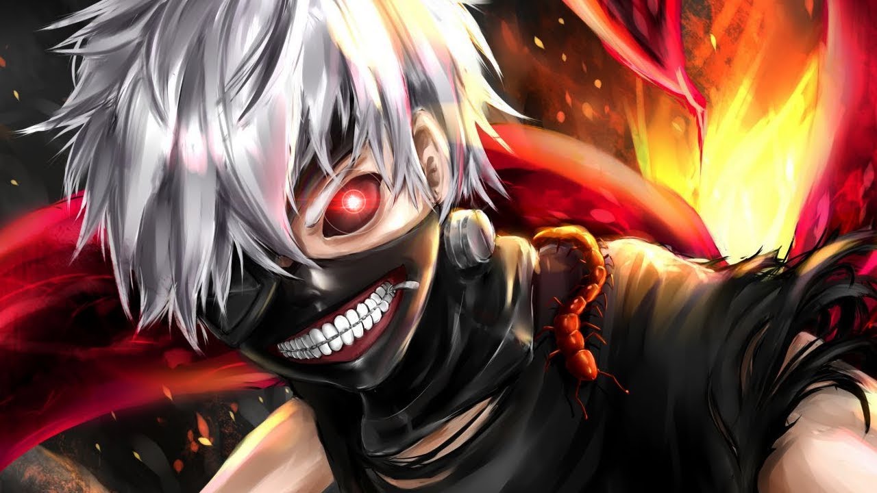 fond d'écran tokyo ghoul,anime,oeuvre de cg,dessin animé,démon,cool