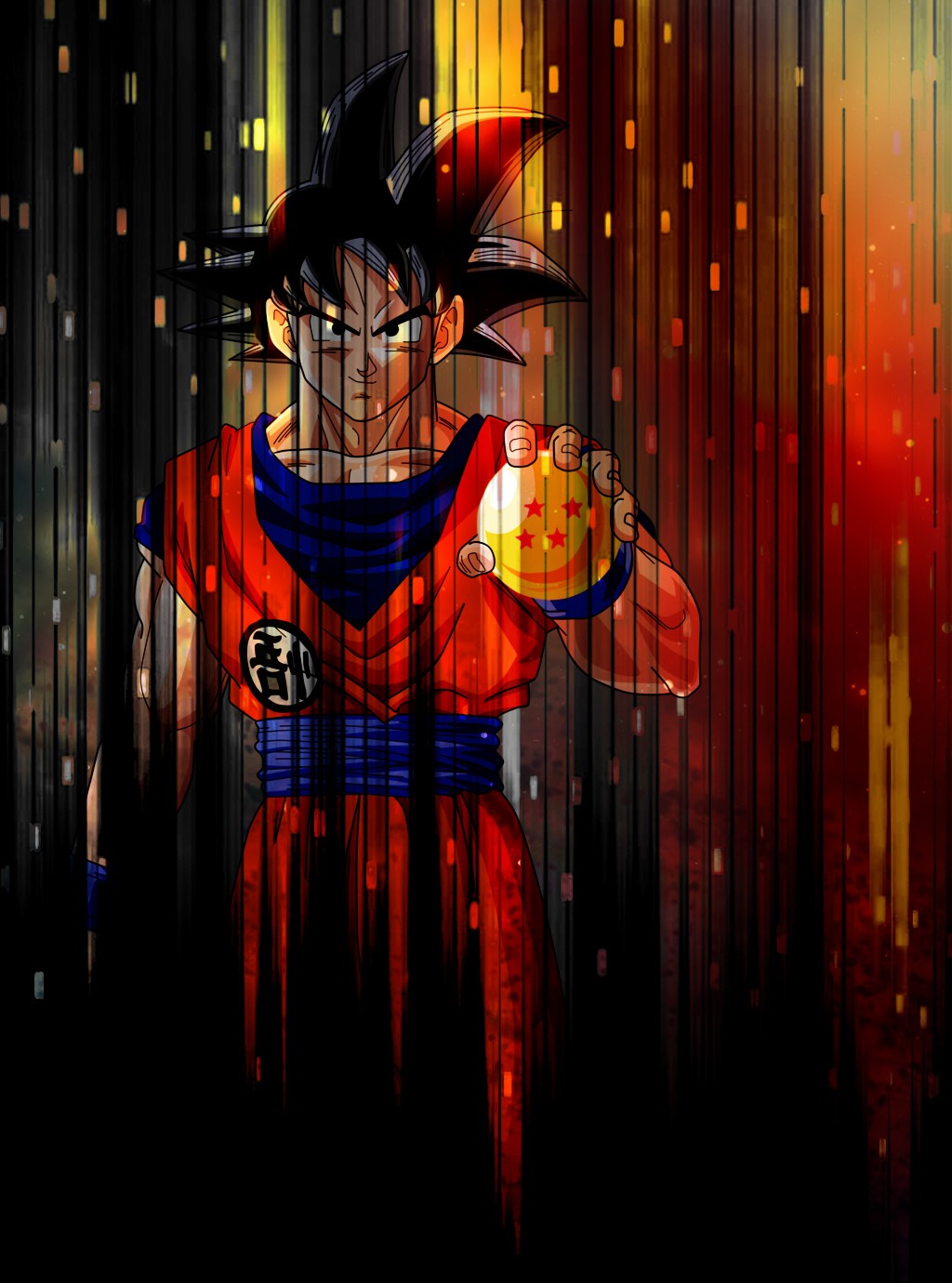 dragon ball z mobile wallpaper,animation,font,graphic design,fictional character,illustration