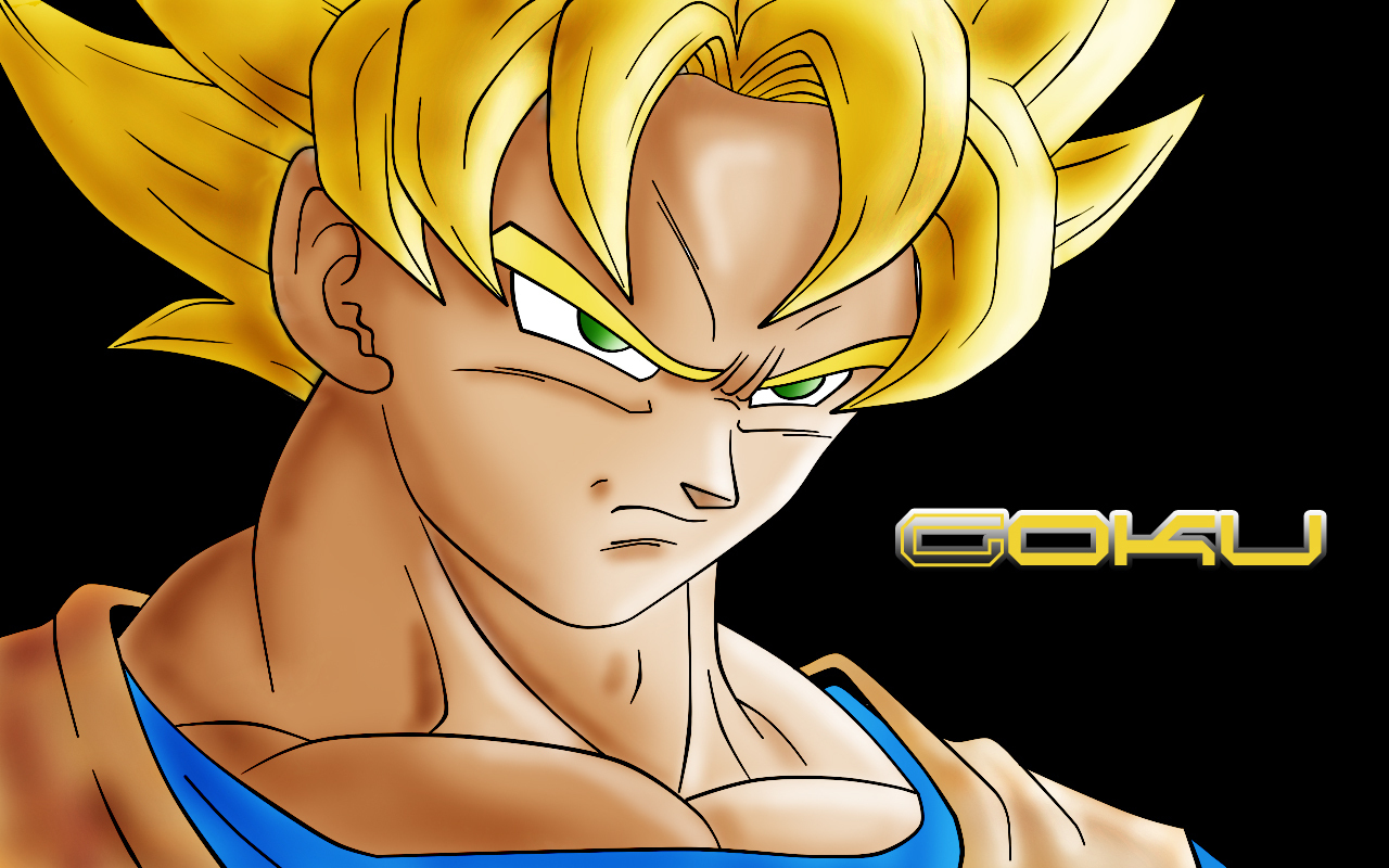 best goku wallpaper,anime,dragon ball,cartoon,fictional character,artwork