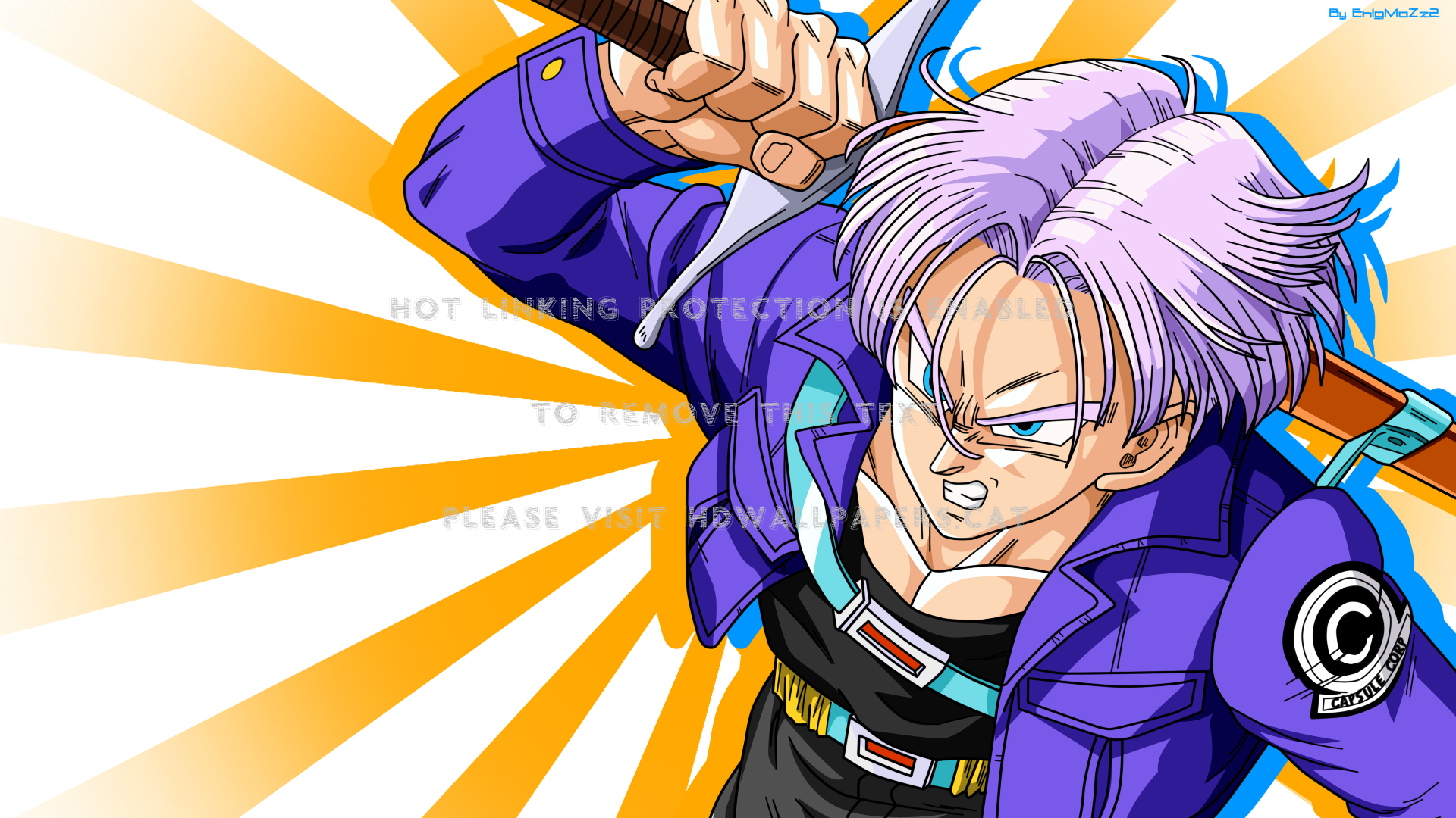 fond d'écran trunks dbz,anime,dessin animé,dragon ball,héros,personnage fictif