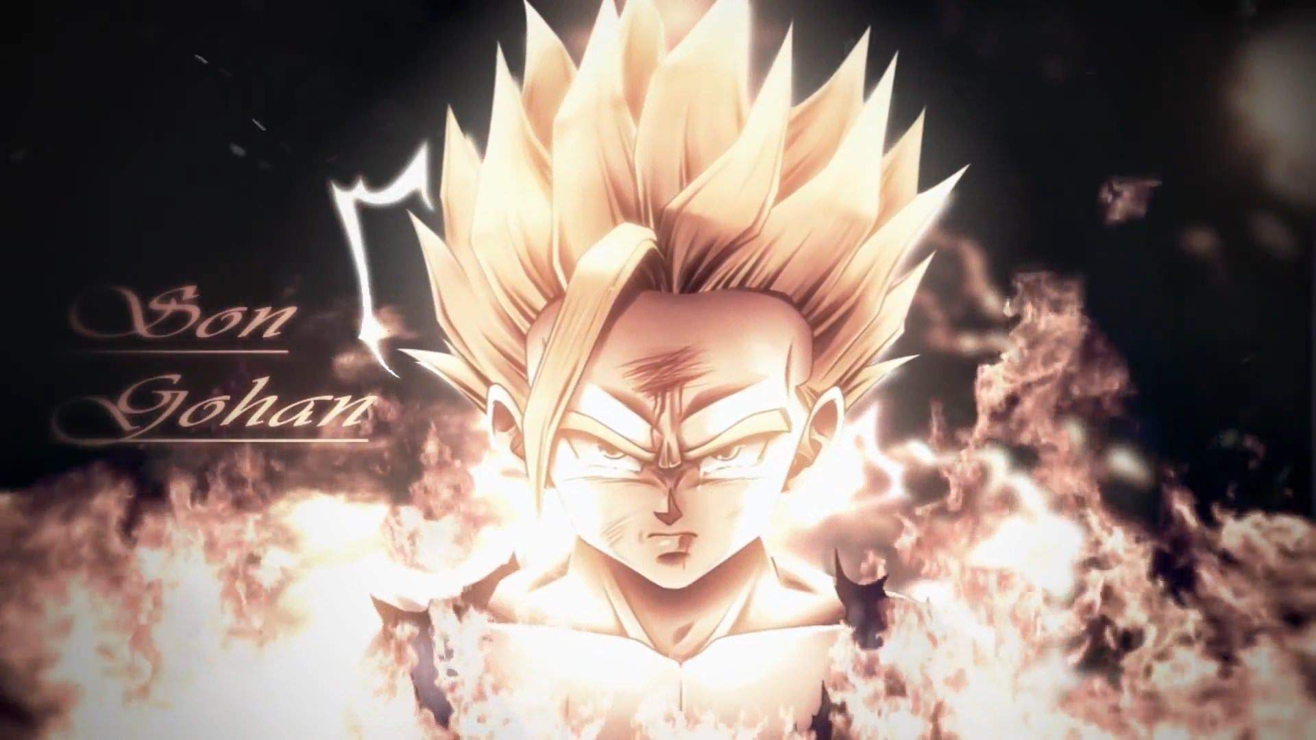 gohan fond d'écran en direct,anime,dragon ball,oeuvre de cg,ciel,ouvrages d'art