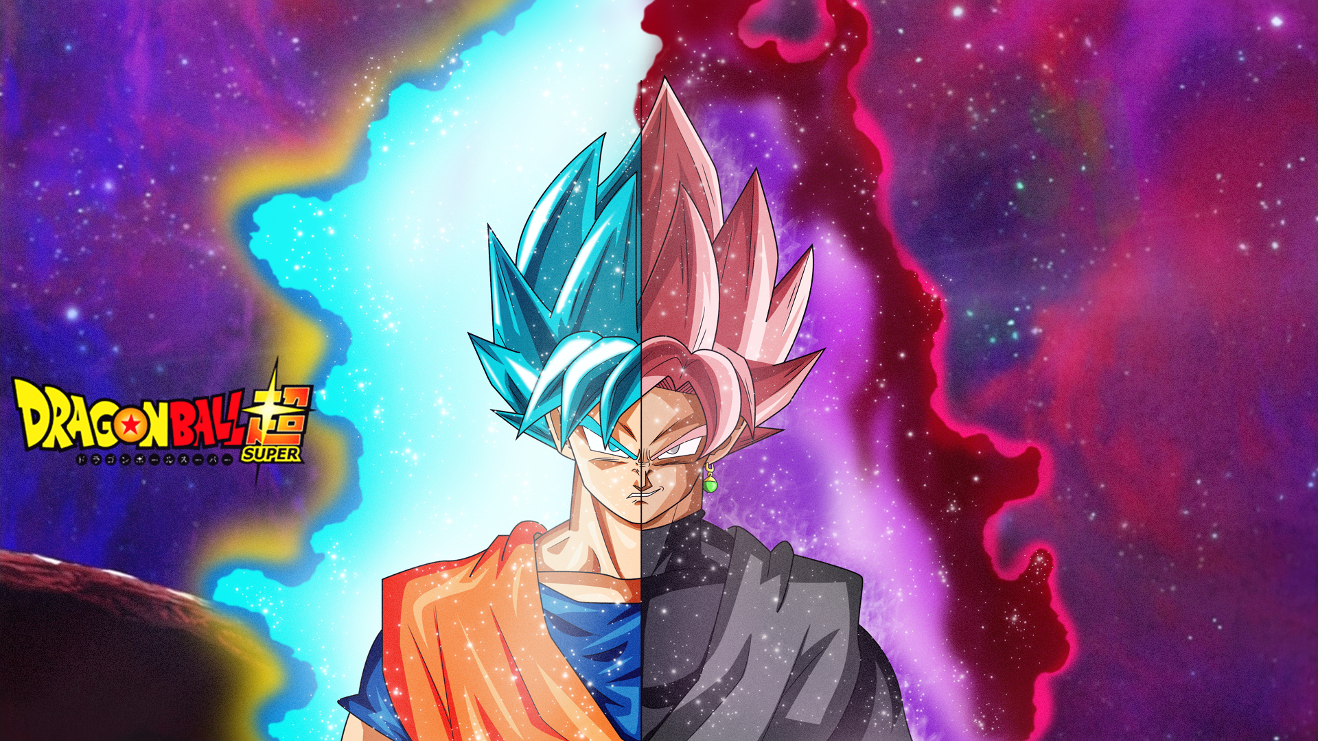 dragon ball super black goku fondo de pantalla,anime,diseño gráfico,cg artwork,personaje de ficción,ilustración