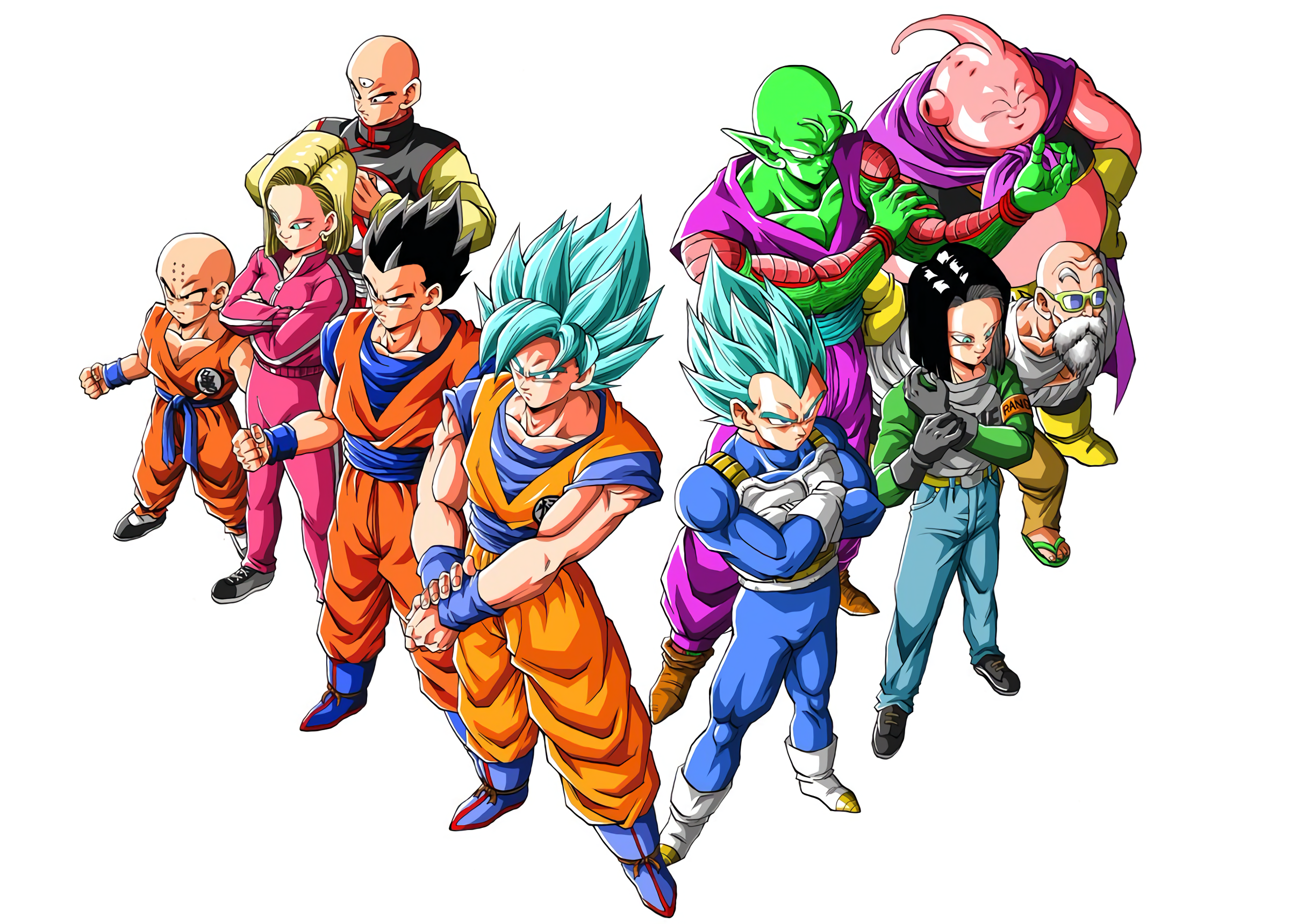 dragon ball super wallpaper android,persone,cartone animato,illustrazione,sfera del drago,squadra