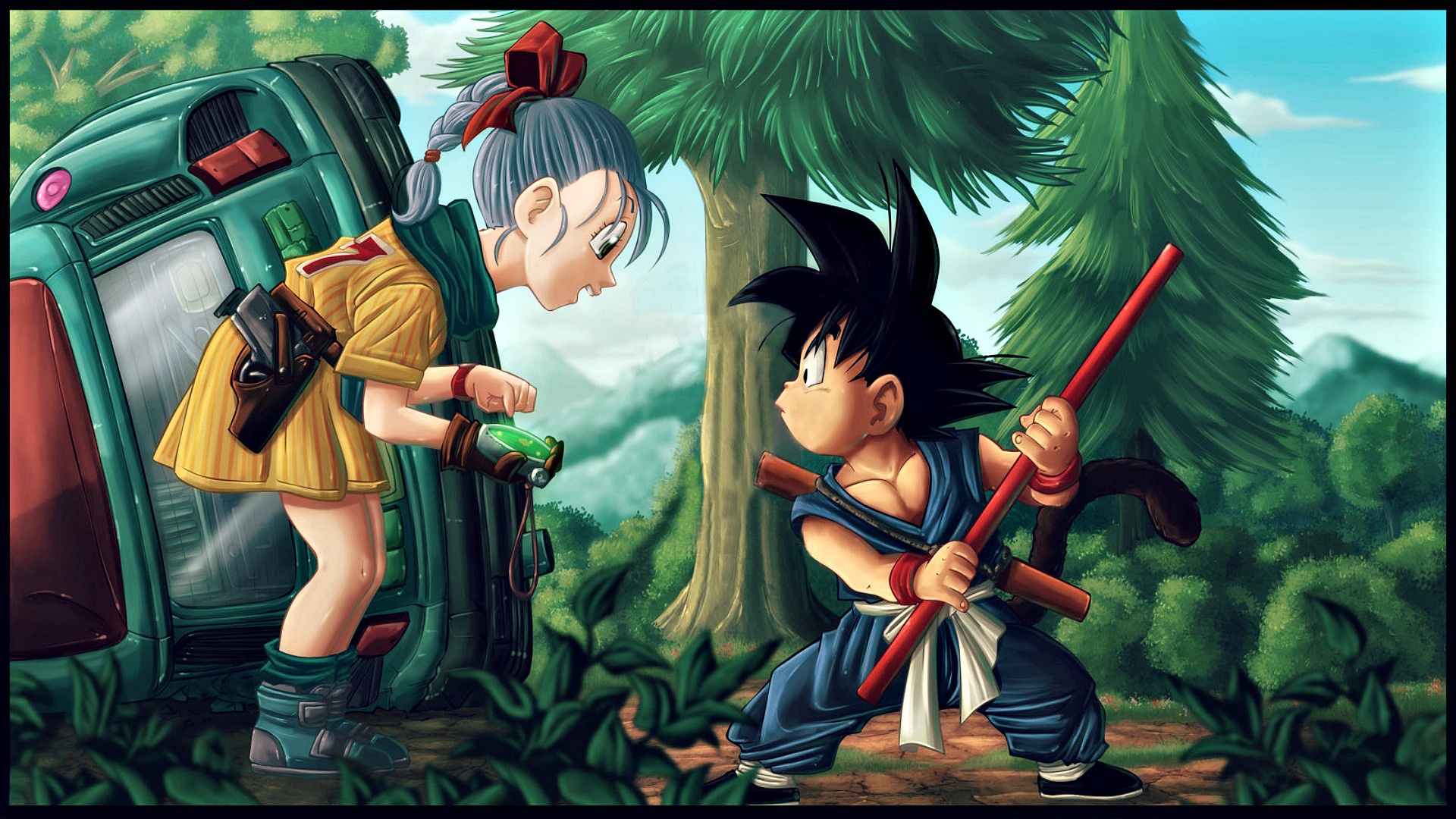 fond d'écran bulma,anime,dessin animé,dessin animé,cheveux noirs,personnage fictif