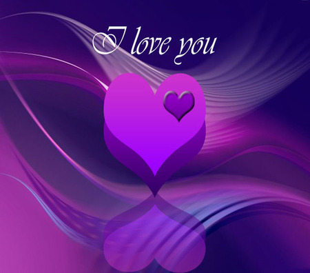 당신을 사랑합니다 벽지 3d,보라색,제비꽃,심장,사랑,그래픽 디자인