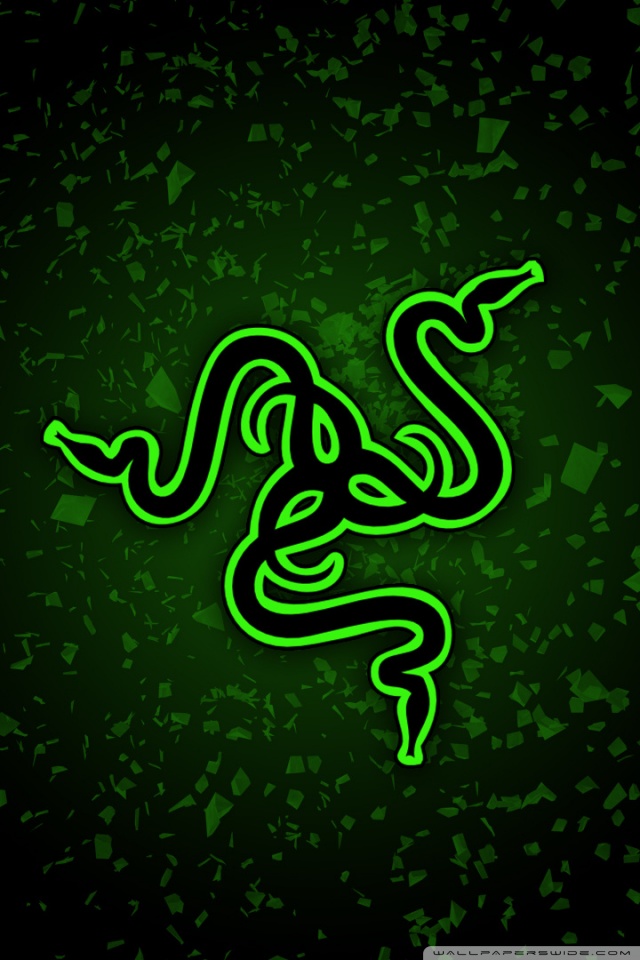 razer iphone wallpaper,grün,schriftart,grafikdesign,illustration,grafik